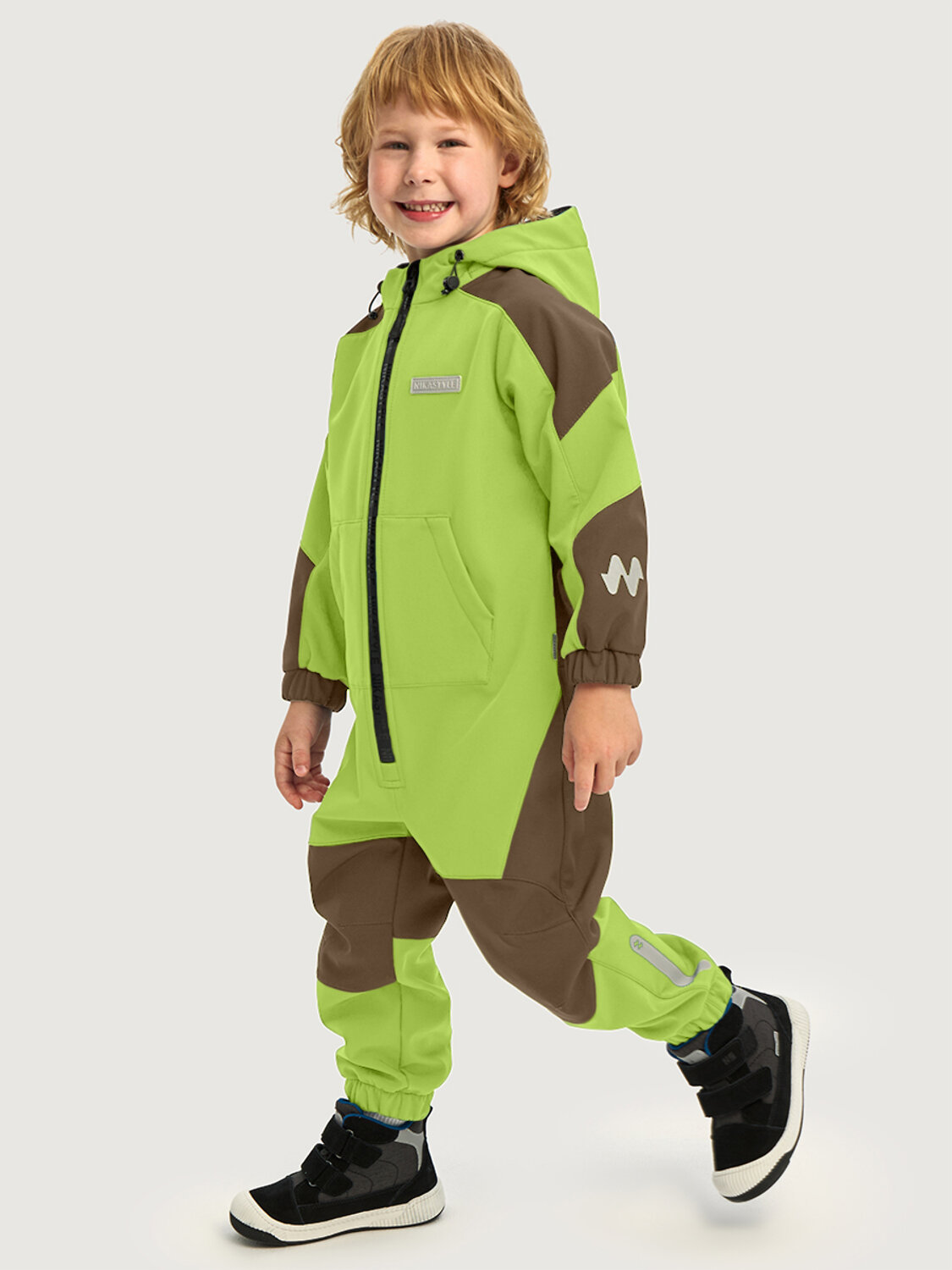 NIKASTYLE Комбинезон 578234 8л15126 лайм/кофе