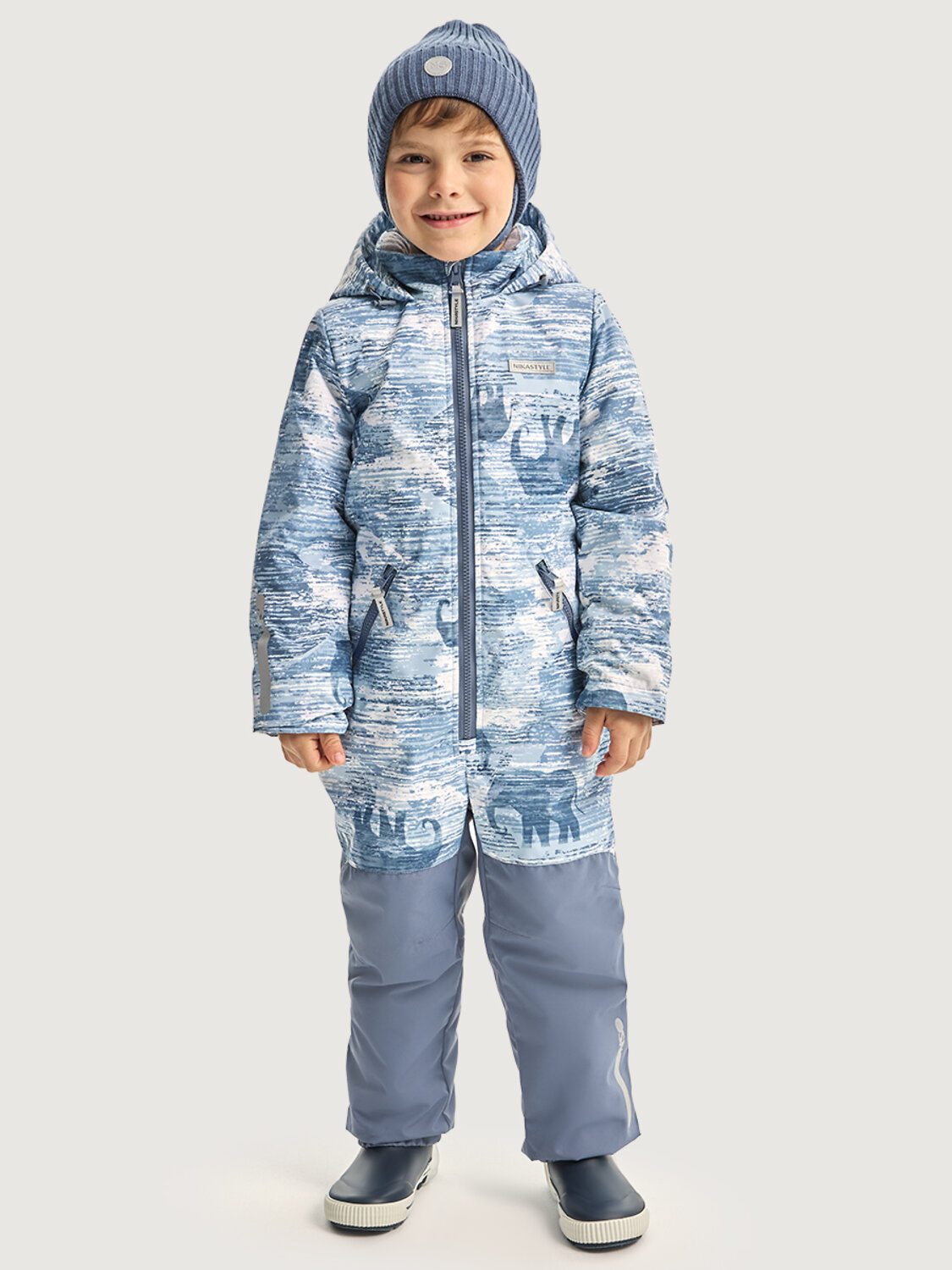 NIKASTYLE Комбинезон 578276 8м1326 деним/серый