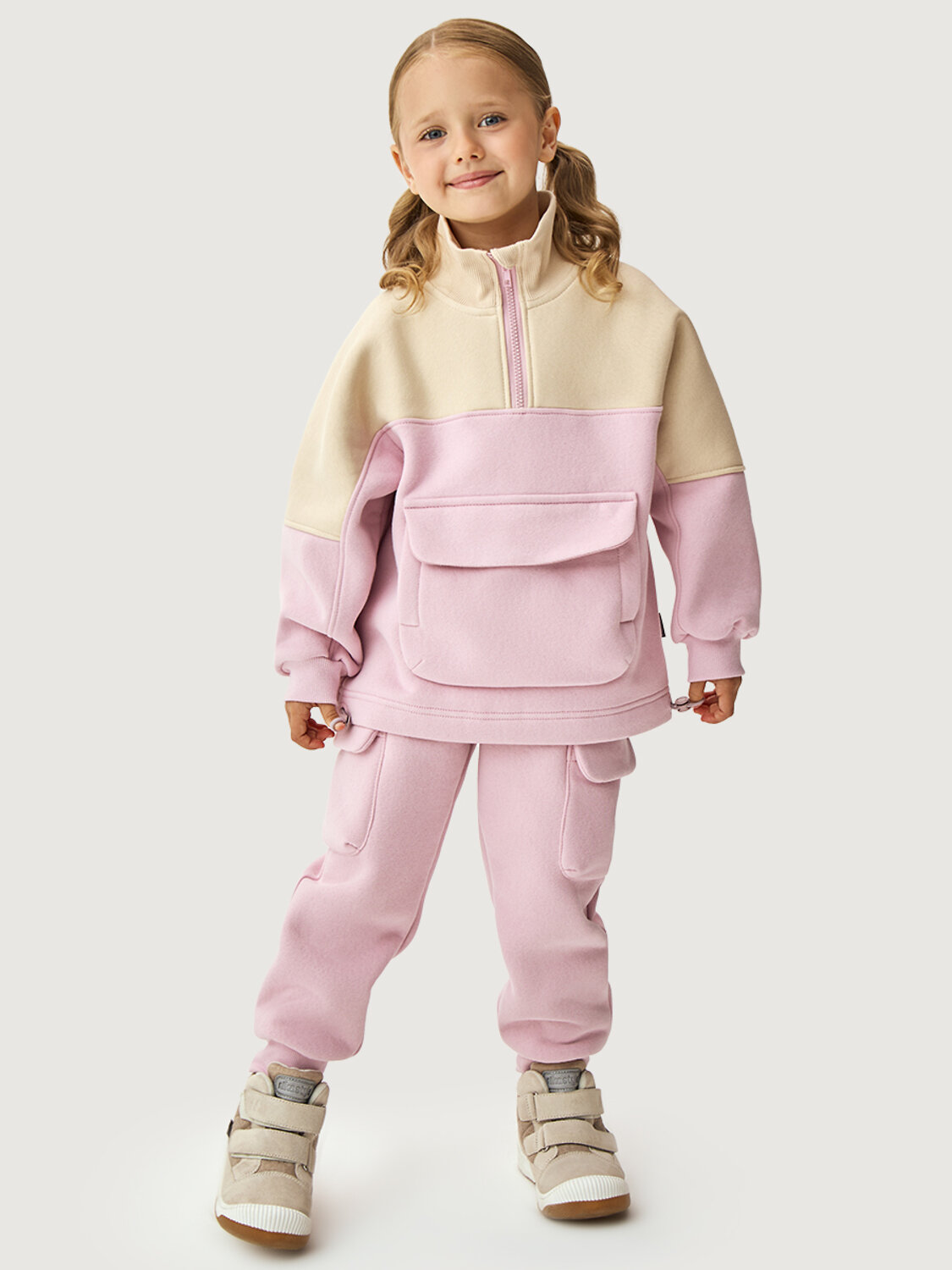 NIKASTYLE Костюм 578299 7т11826 сакура/сливочное масло