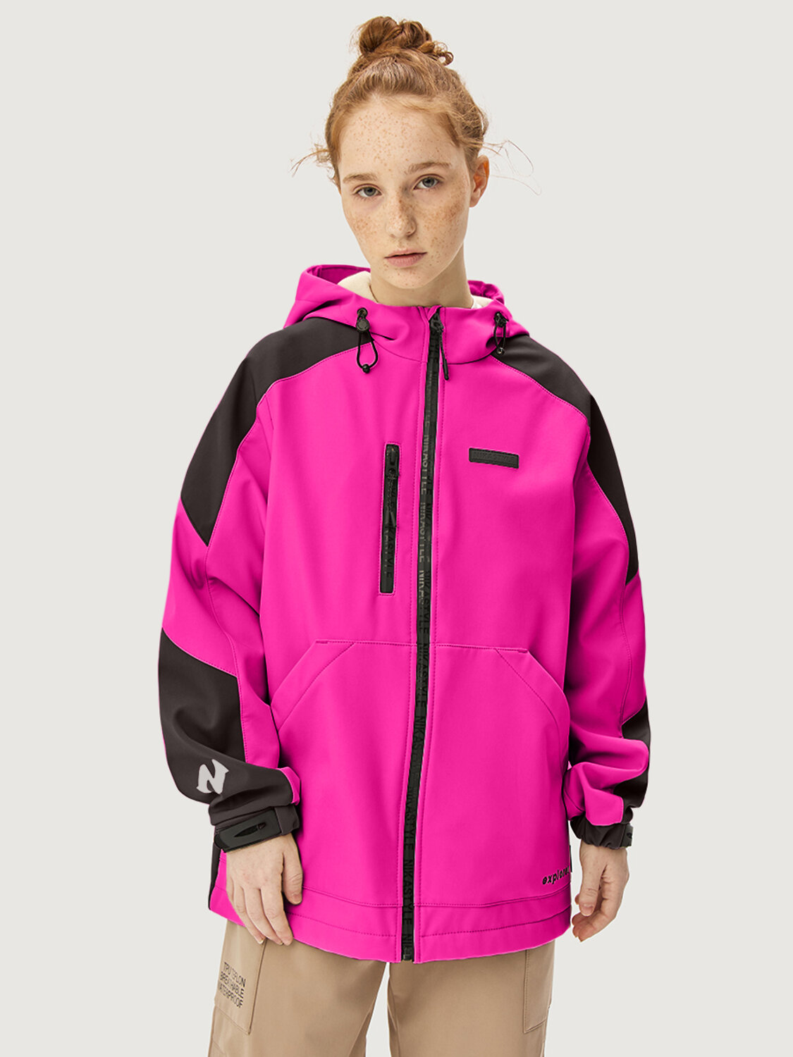 NIKASTYLE Ветровка 578307 4л15426 фуксия/черный