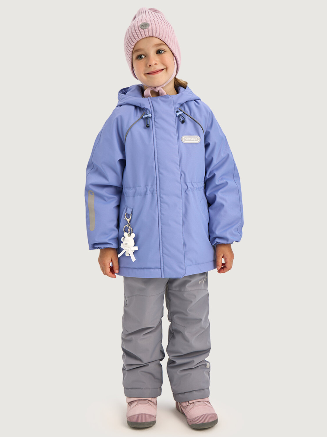 NIKASTYLE Костюм 578326 7м1826 лаванда/светло-серый