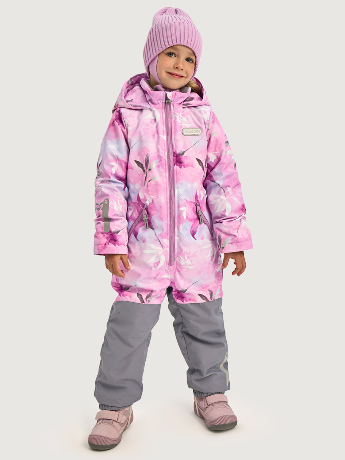 NIKASTYLE Комбинезон 578369 8м3026 розовый/светло-серый