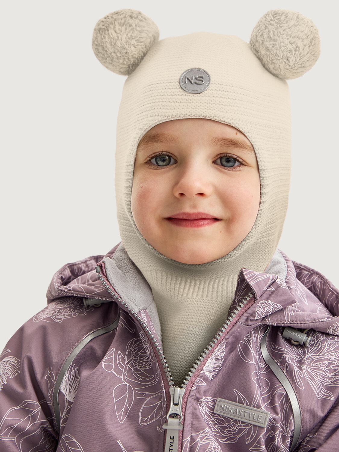 NIKASTYLE Балаклава 578377 10м20226 молоко