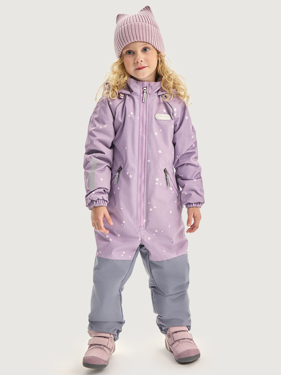 NIKASTYLE Комбинезон 578386 8м0826 пудра/светло-серый