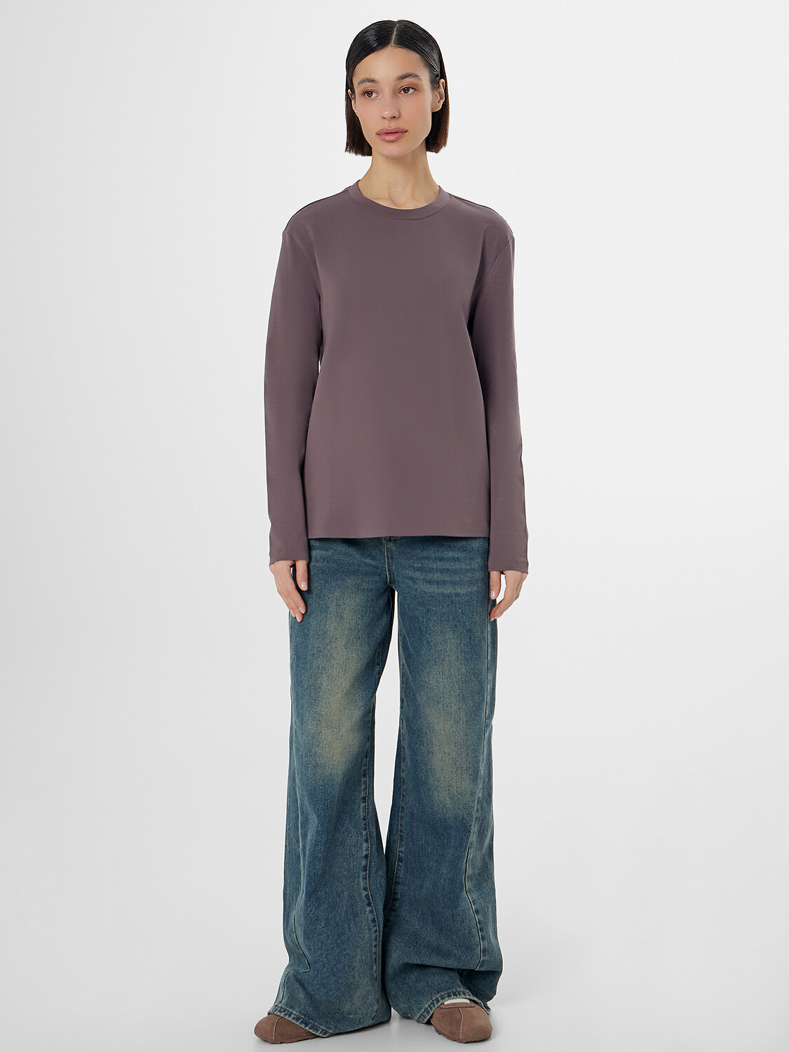 MARK FORMELLE Лонгслив 578433 122952 бордово -серый