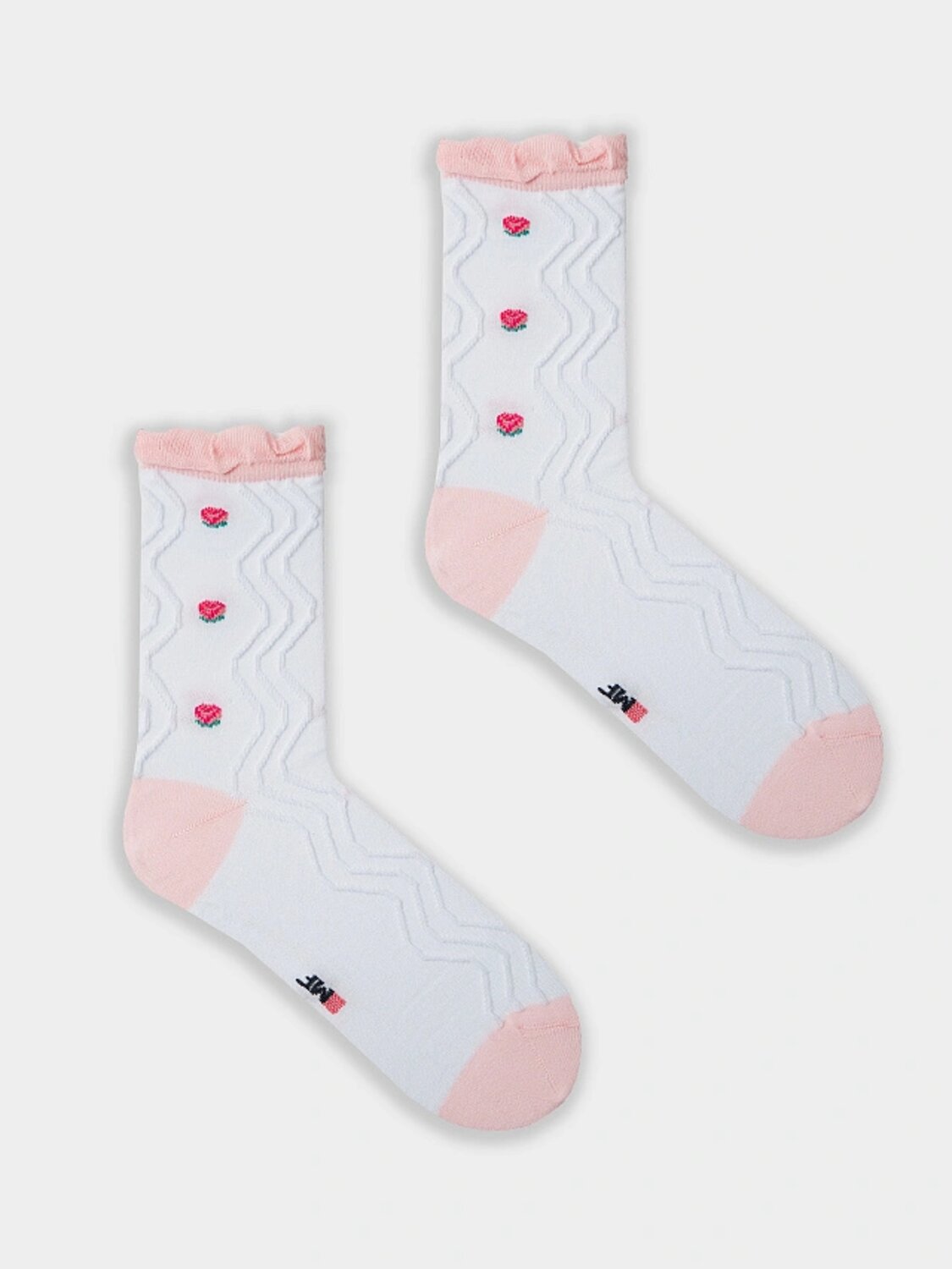 MARK FORMELLE Женские носки 578444 237K-3116 белый /розовый