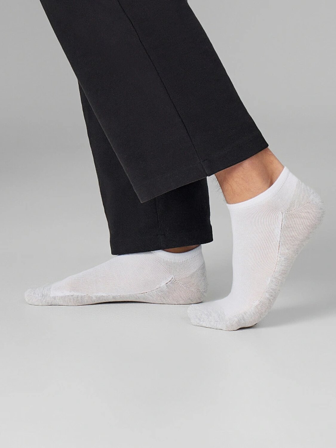 MARK FORMELLE Мужские носки 578457 104K-3091 белый /св.серый меланж