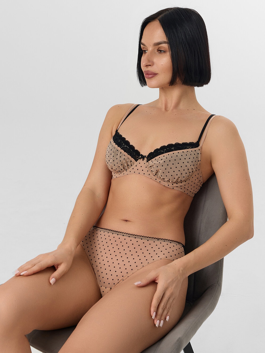 MARK FORMELLE Трусы 578475 412612 горошек на телесном