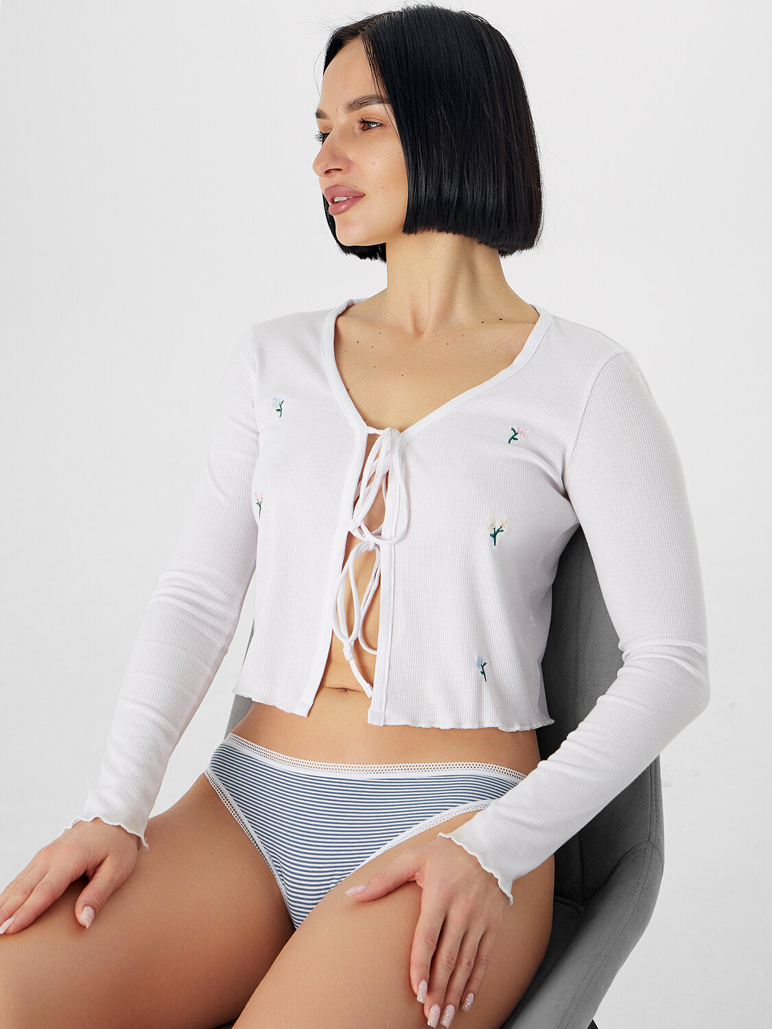 MARK FORMELLE Трусы 578481 412682-3 белые полоски на синем