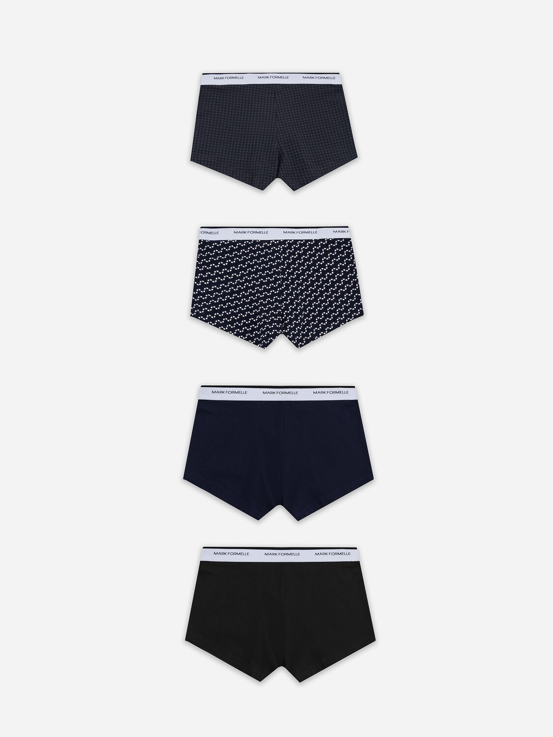 MARK FORMELLE Трусы 578507 411124-4 диагональн. узор на гл.синем +гл.синий +черный +черная гусиная лапка