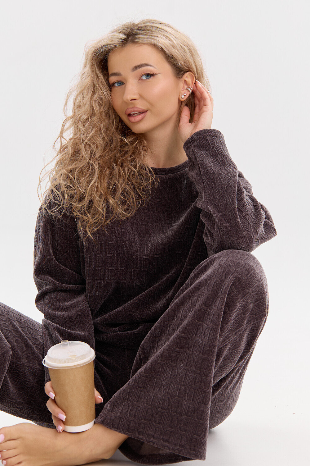 Натали Костюм 578512 37001 серо-коричневый