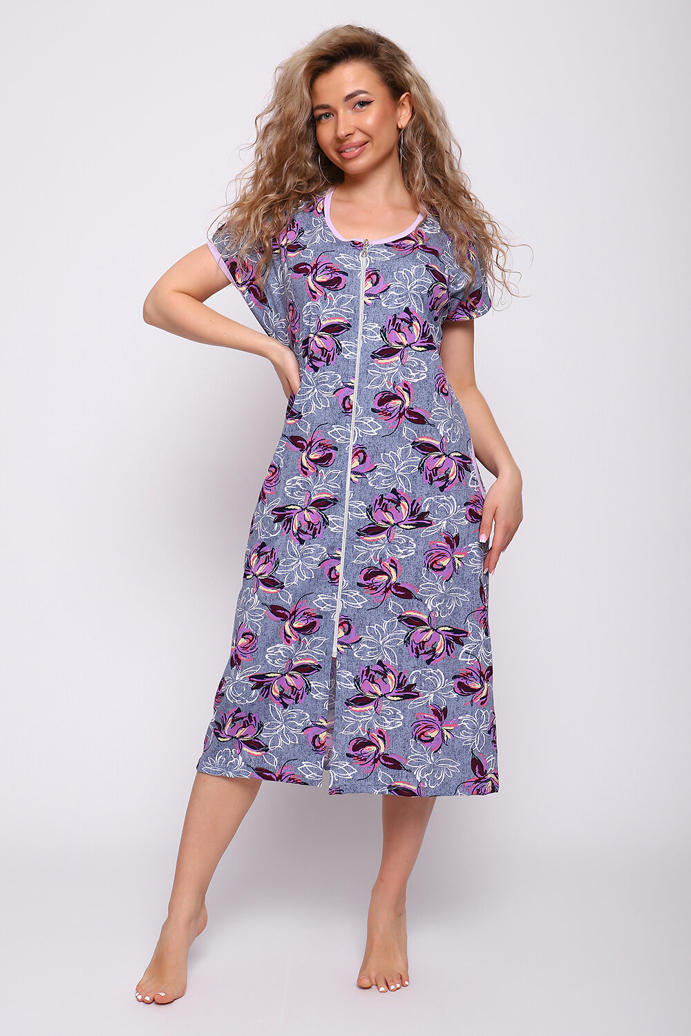 Натали Халат 578517 51194 фиолет