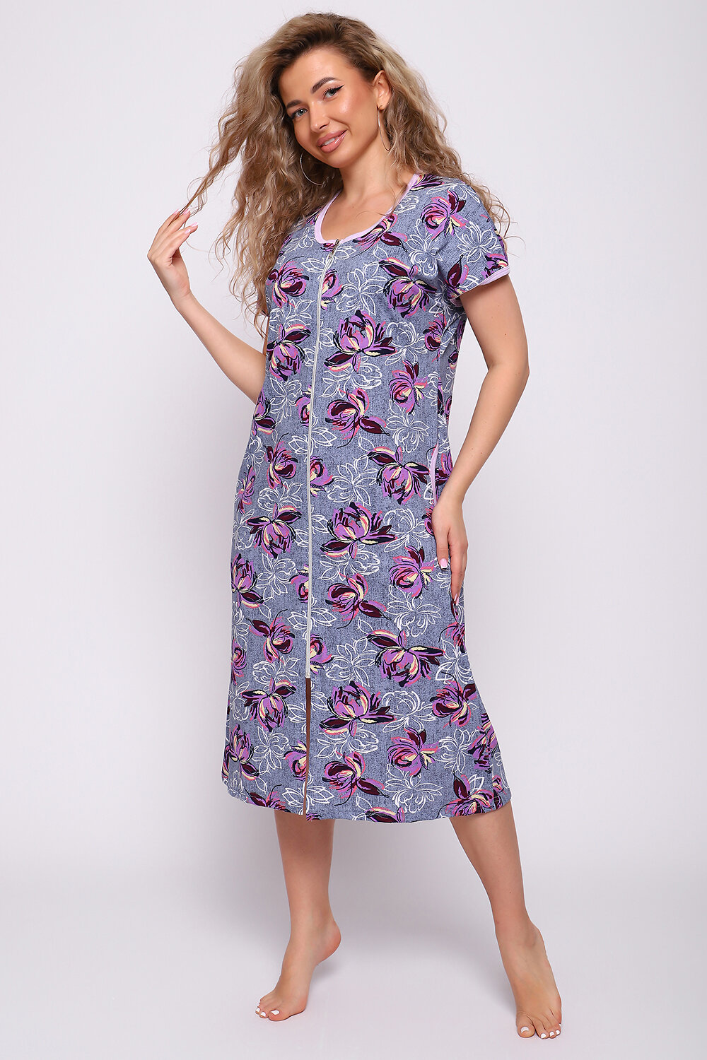 Натали Халат 578517 51194 фиолет