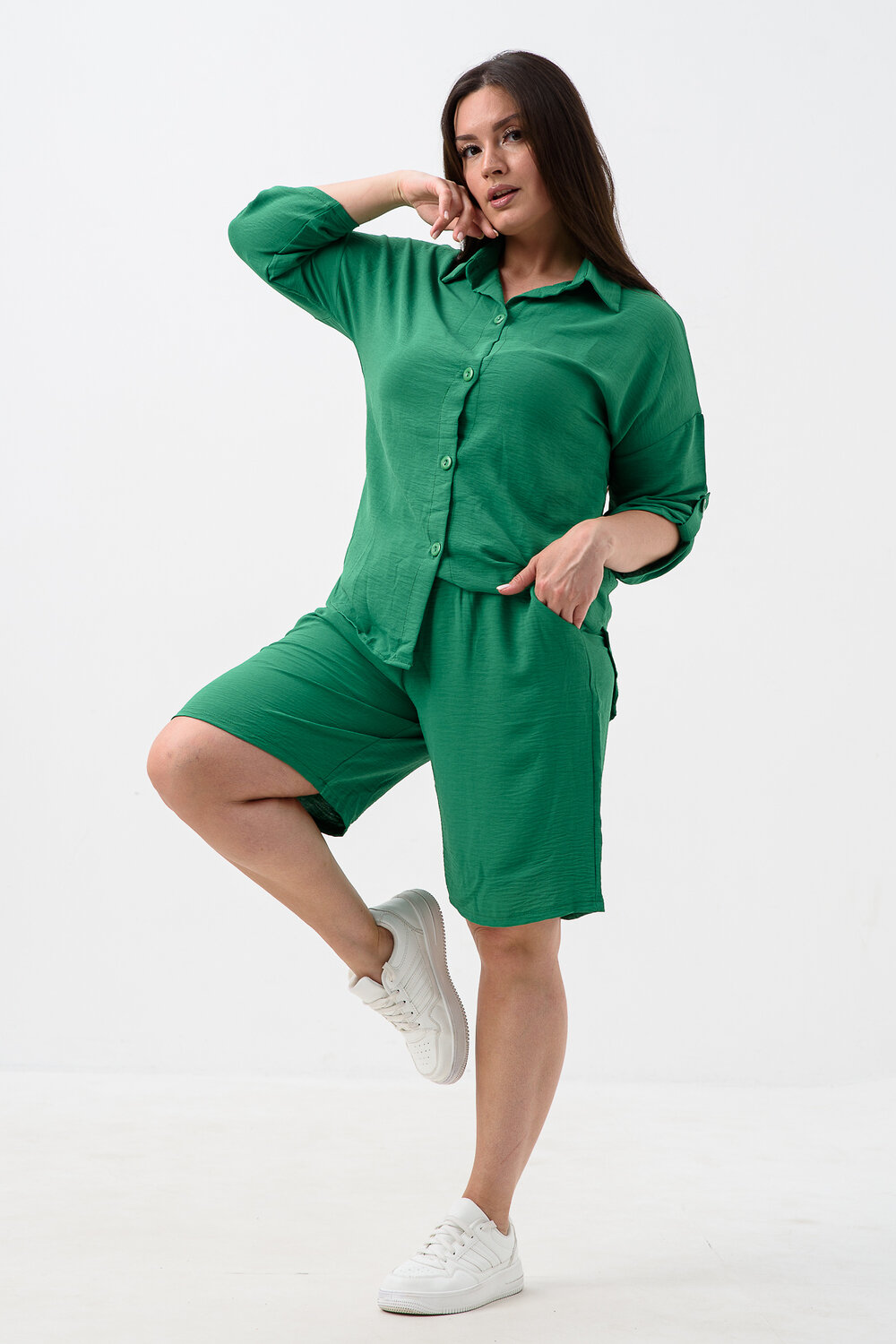 Натали Костюм 578520 52523 зеленый