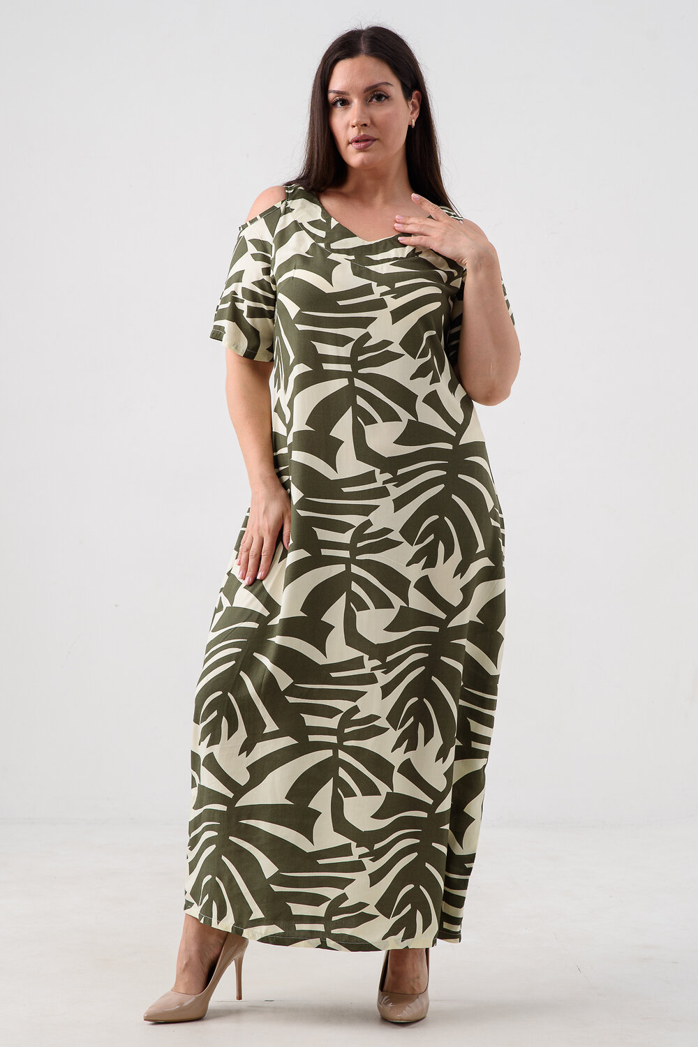 Натали Платье 578526 52682 болотный