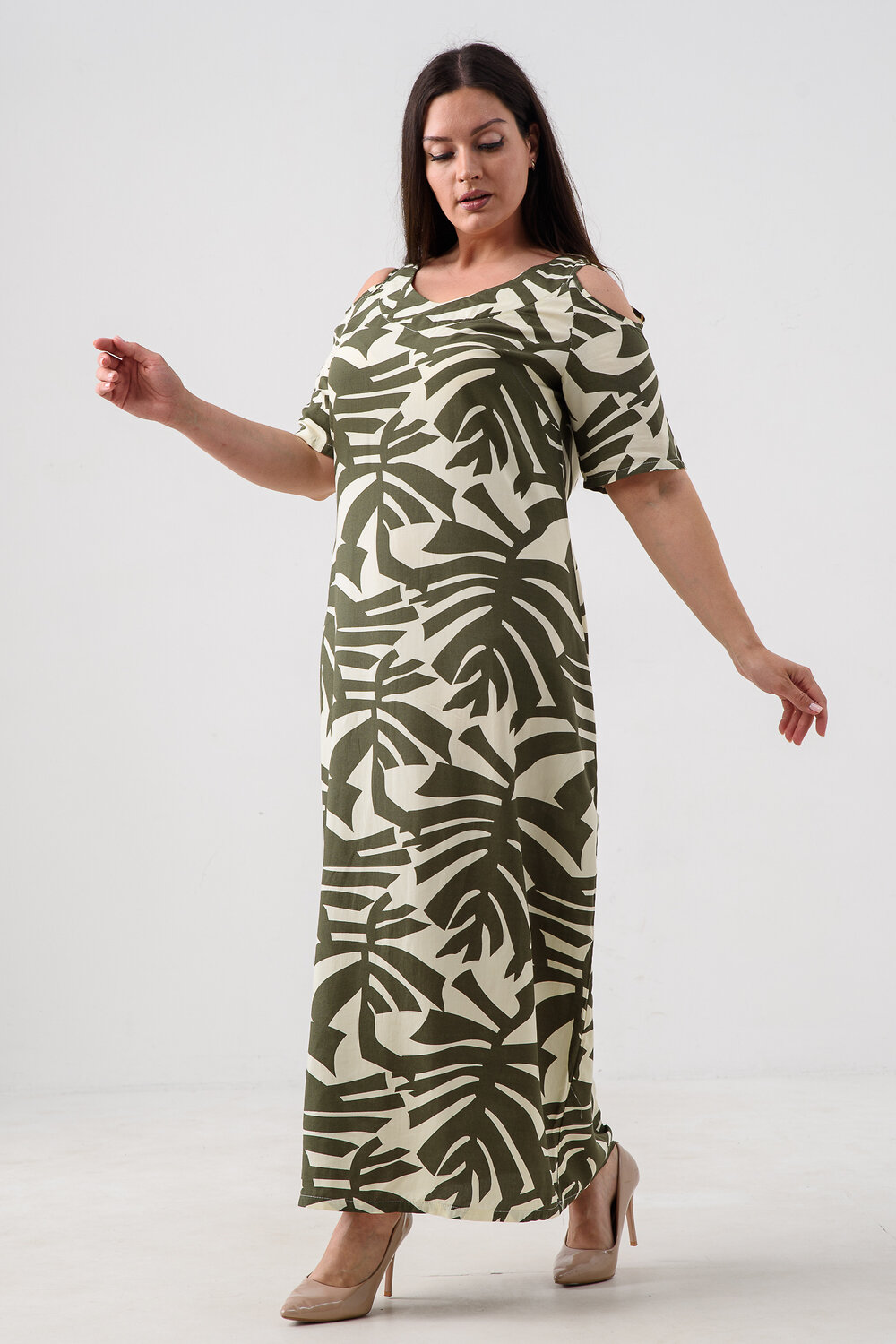 Натали Платье 578526 52682 болотный