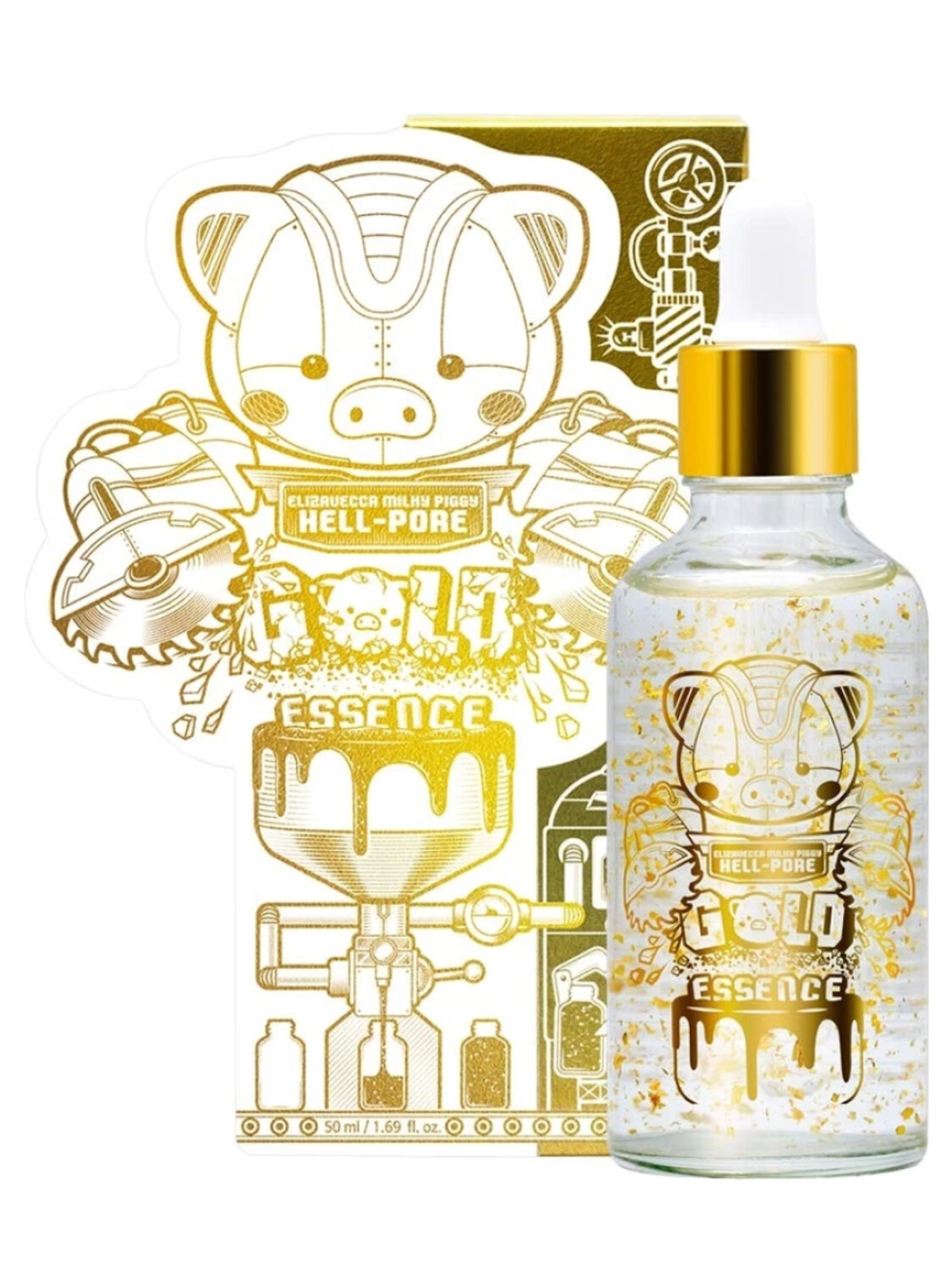 Elizavecca Эссенция для лица с частичками золота / Milky Piggy Hell-Pore Gold Essence, 50 мл 578546 15522 