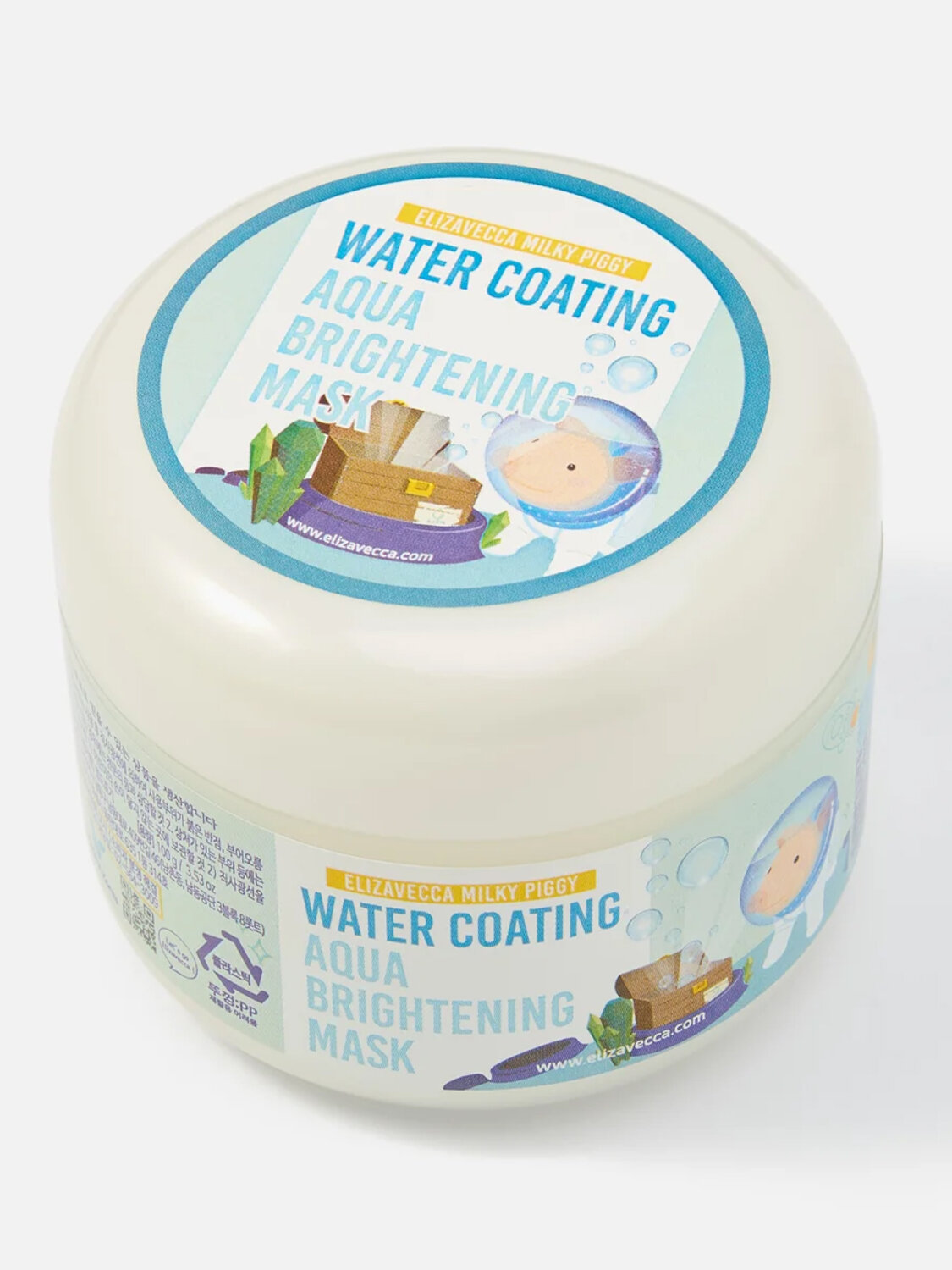 Elizavecca Увлажняющая маска для сияния кожи / Milky Piggy Water Coating Aqua Brightening Mask, 100 мл 578547 14880 