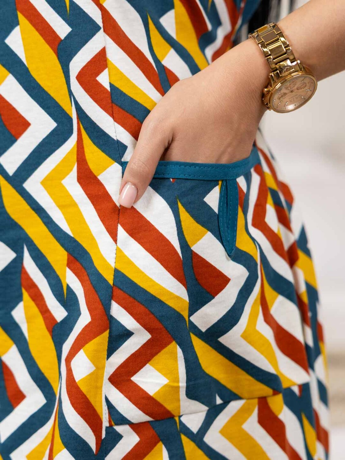 Текс-плюс Халат 578554 00-00246547 Зеленый,оранжевый, белый