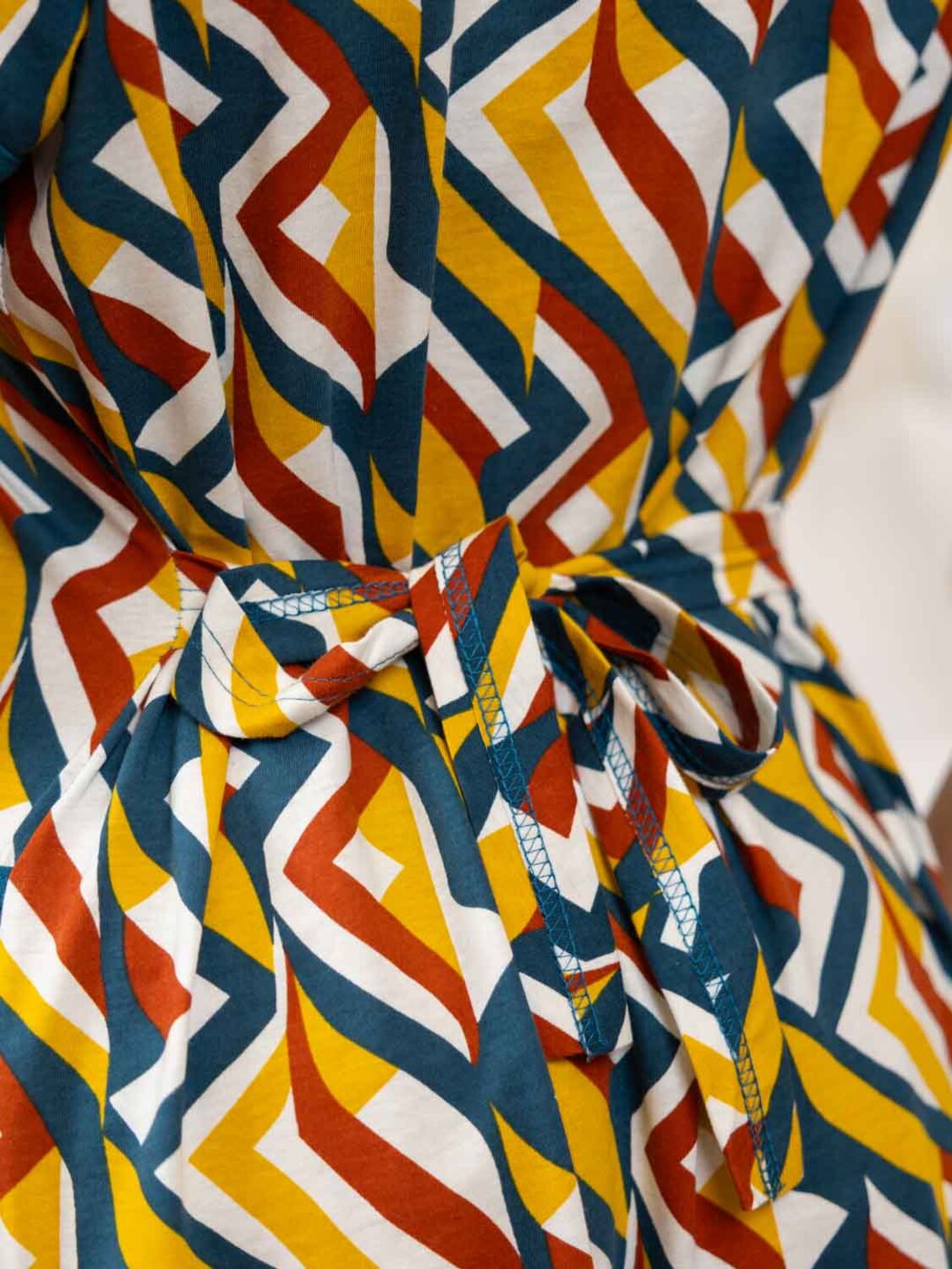 Текс-плюс Халат 578554 00-00246547 Зеленый,оранжевый, белый