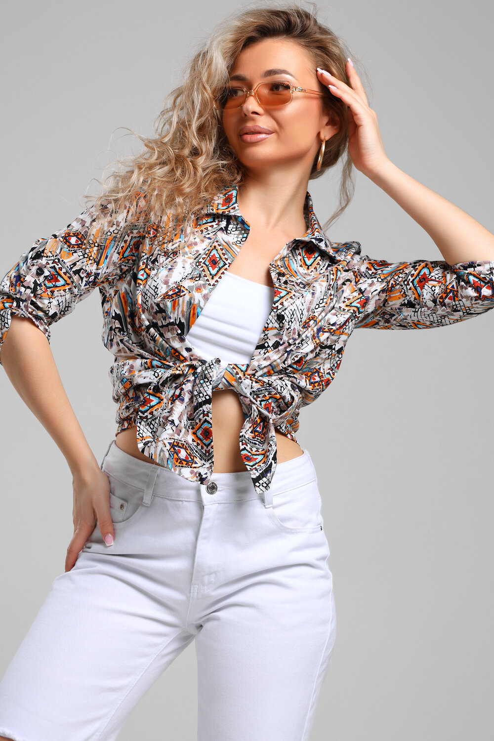 Натали Рубашка 578572 36955 бежевый