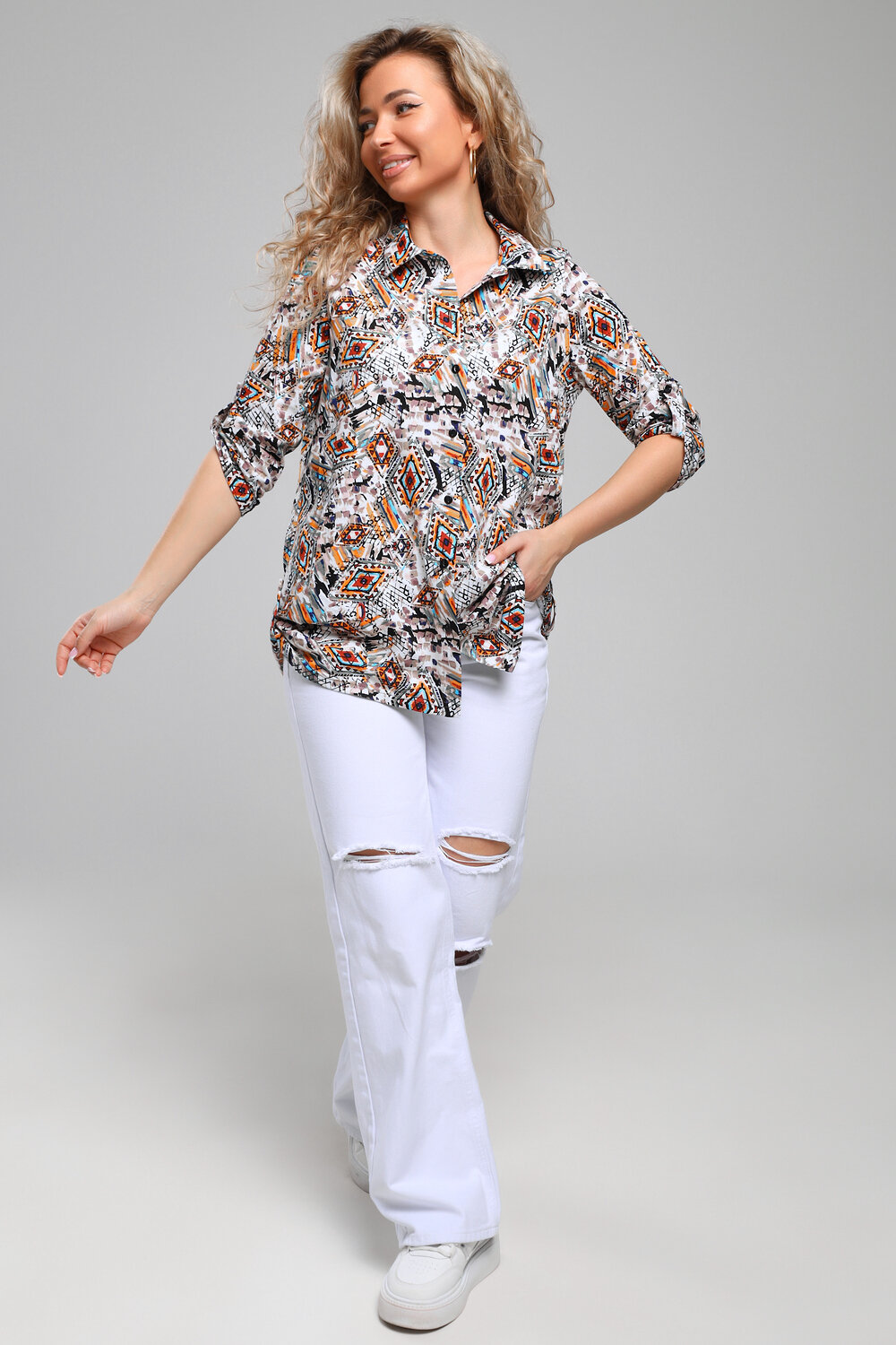 Натали Рубашка 578572 36955 бежевый