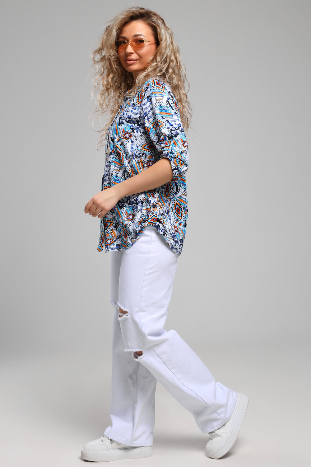 Натали Рубашка 578573 36955 бирюза