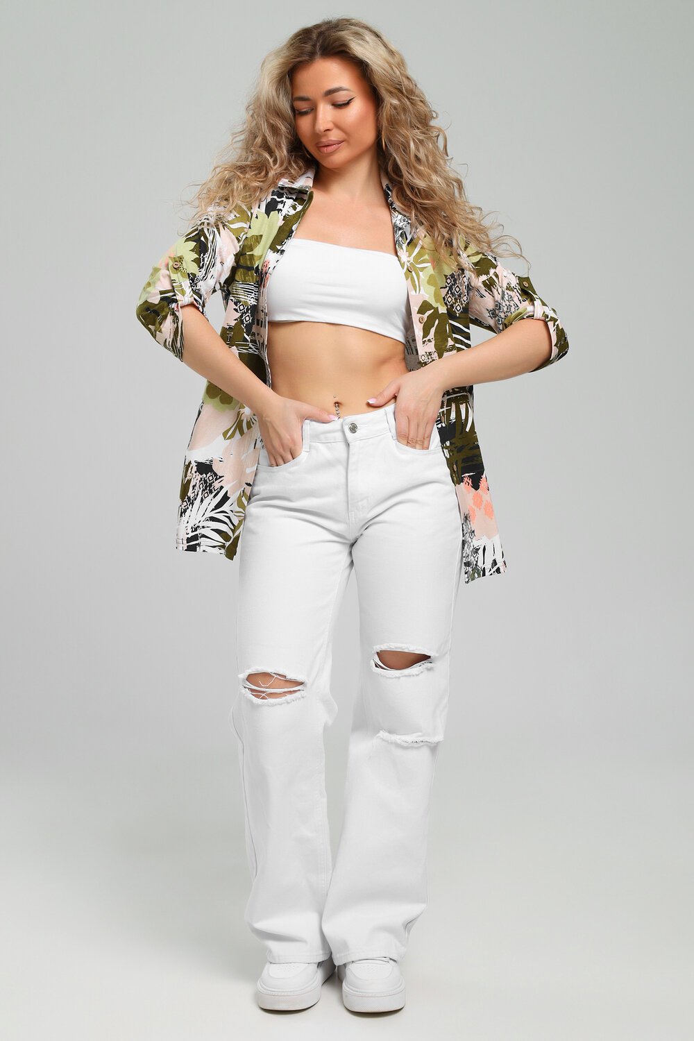 Натали Рубашка 578579 36952 хаки