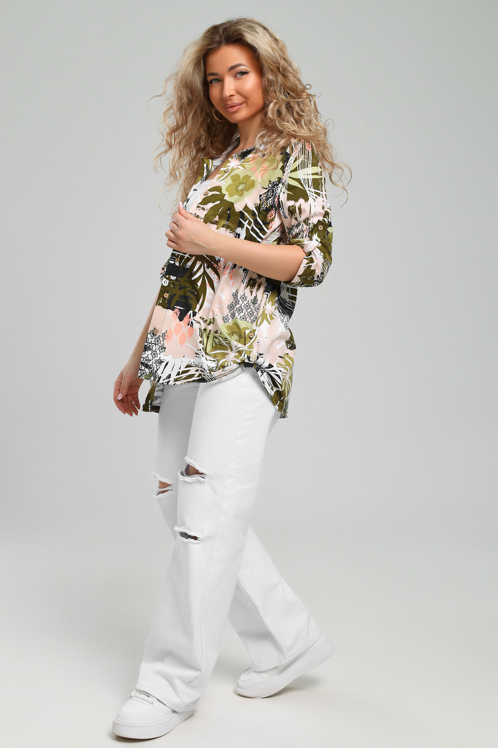 Натали Рубашка 578579 36952 хаки