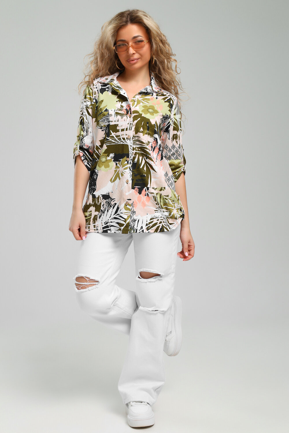 Натали Рубашка 578579 36952 хаки