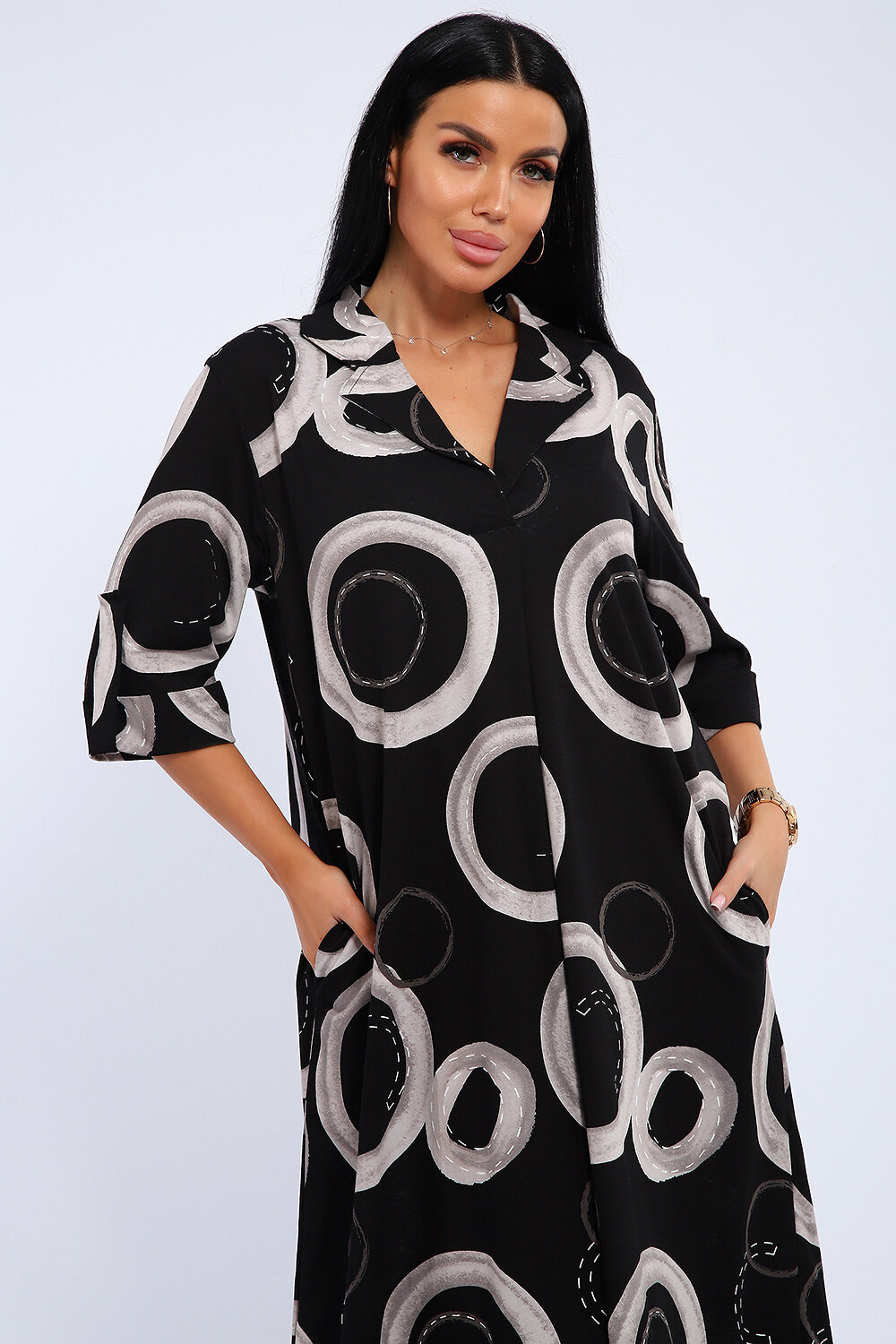 Натали Платье 578589 83802 черно-серый