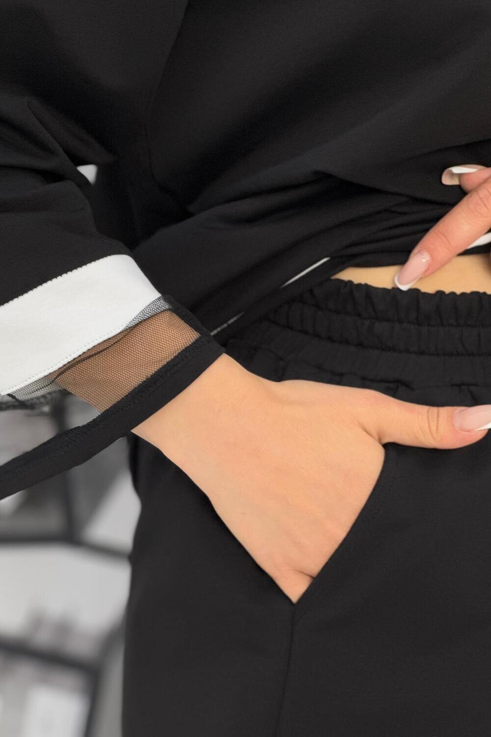 Натали Костюм 578599 52456 черно-белый