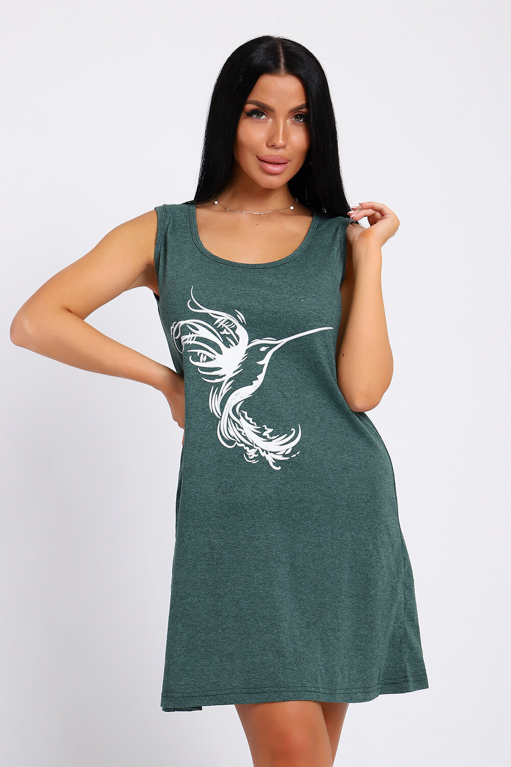 Натали Туника 578603 78590 темно-зеленый