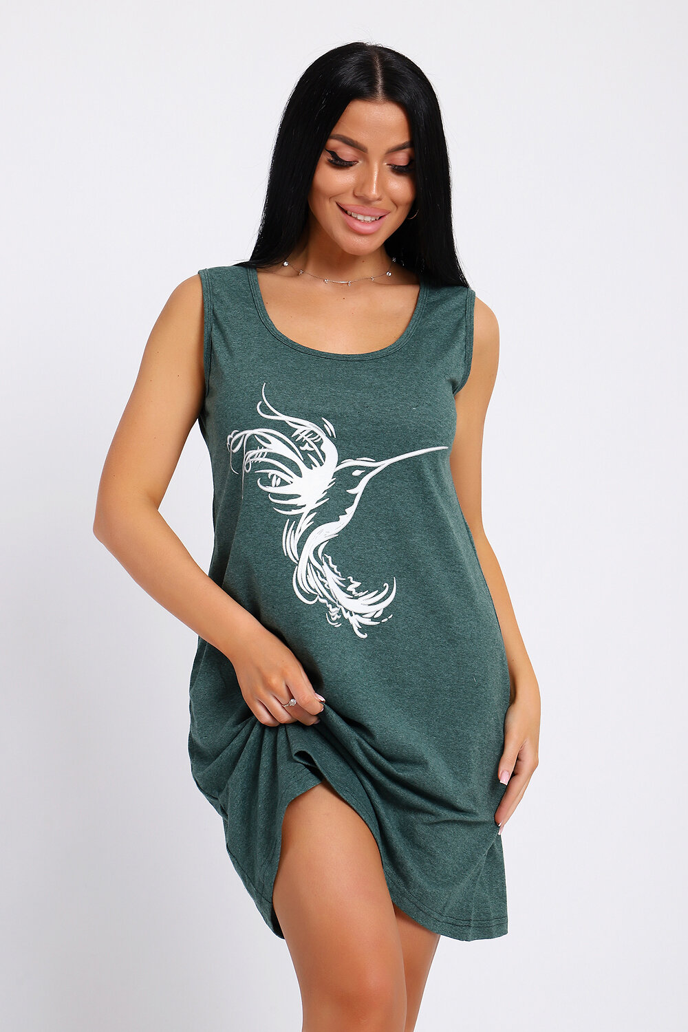 Натали Туника 578603 78590 темно-зеленый