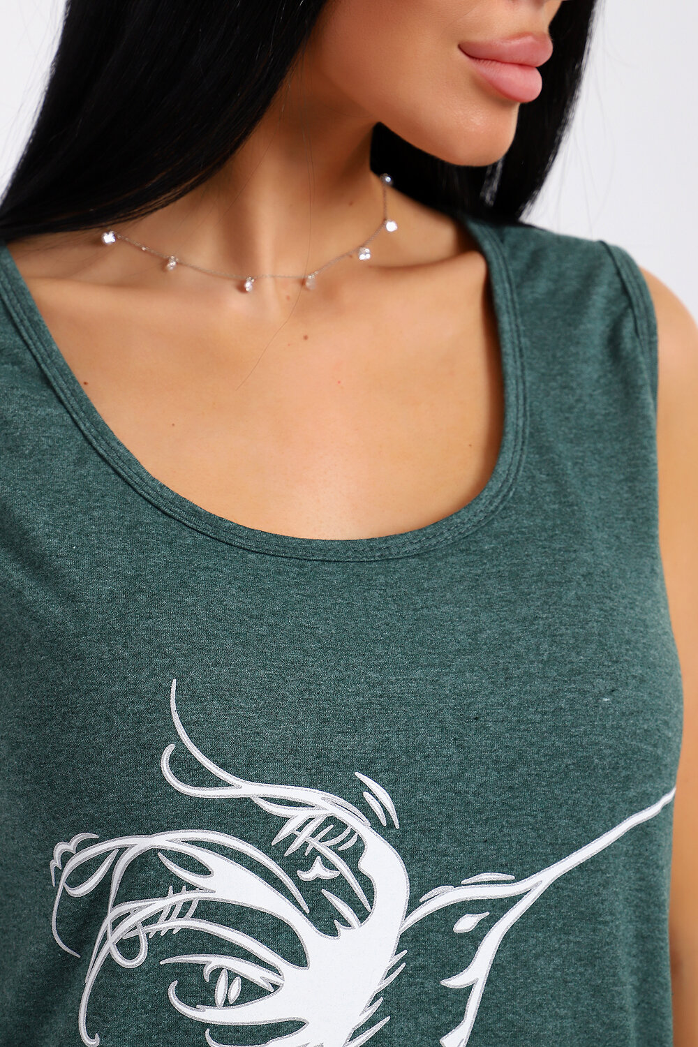 Натали Туника 578603 78590 темно-зеленый