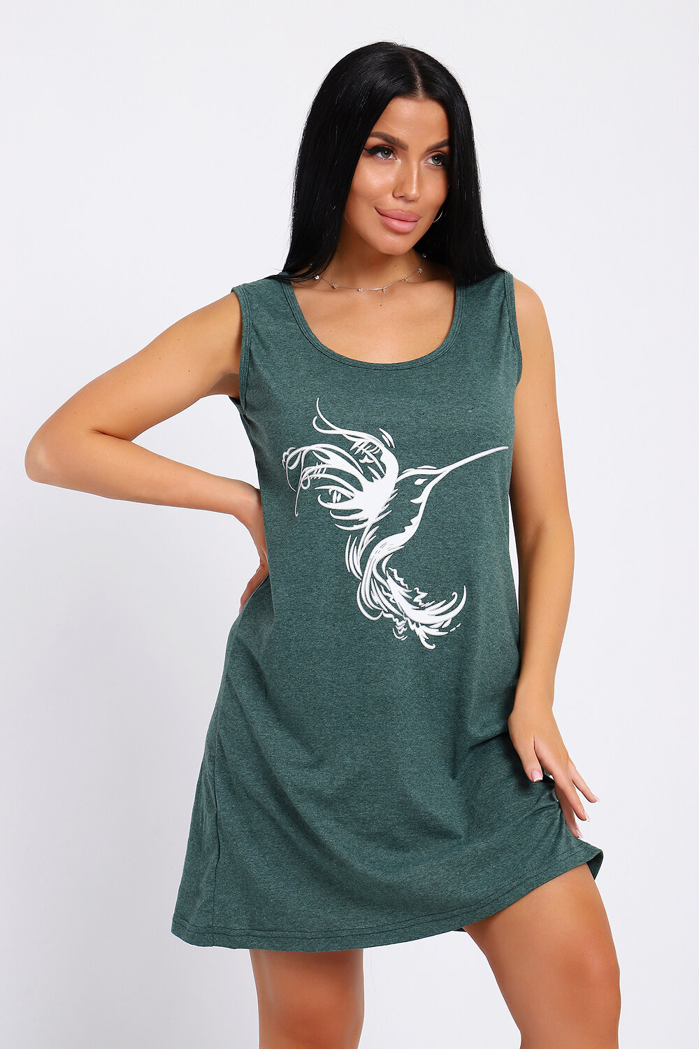 Натали Туника 578603 78590 темно-зеленый