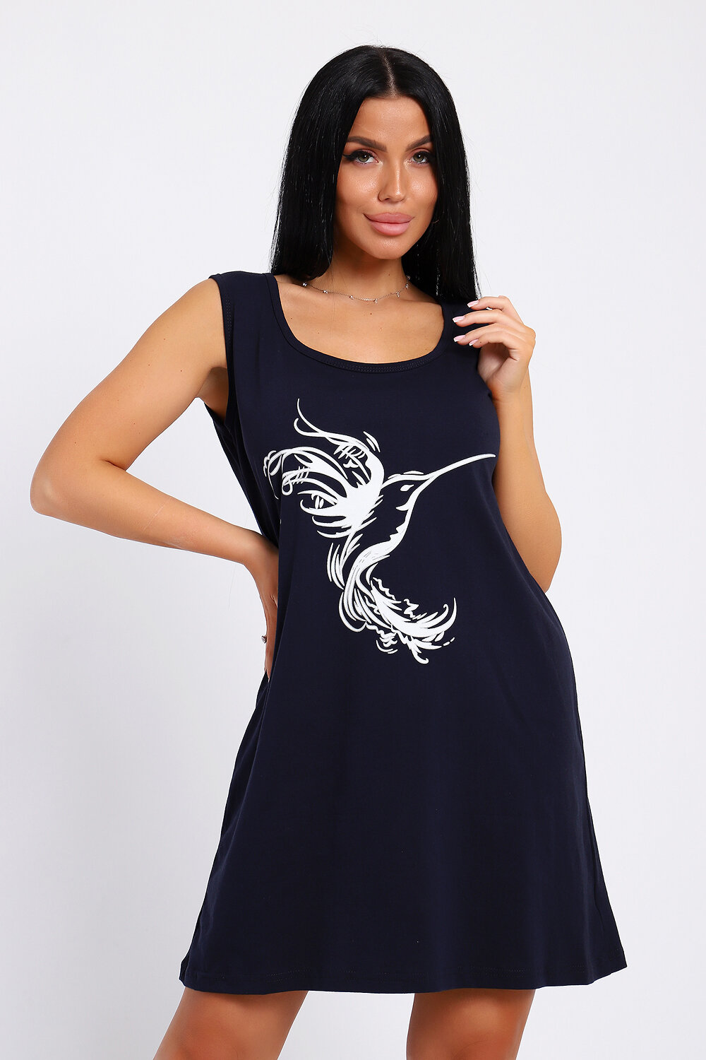 Натали Туника 578604 78590 темно-синий