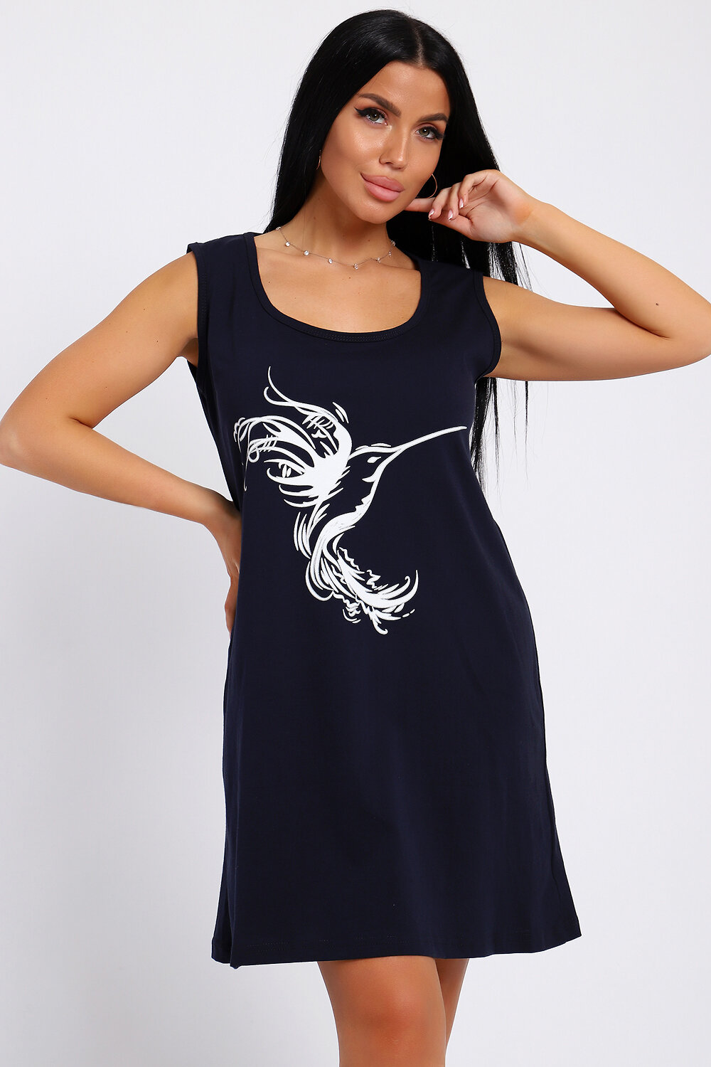 Натали Туника 578604 78590 темно-синий