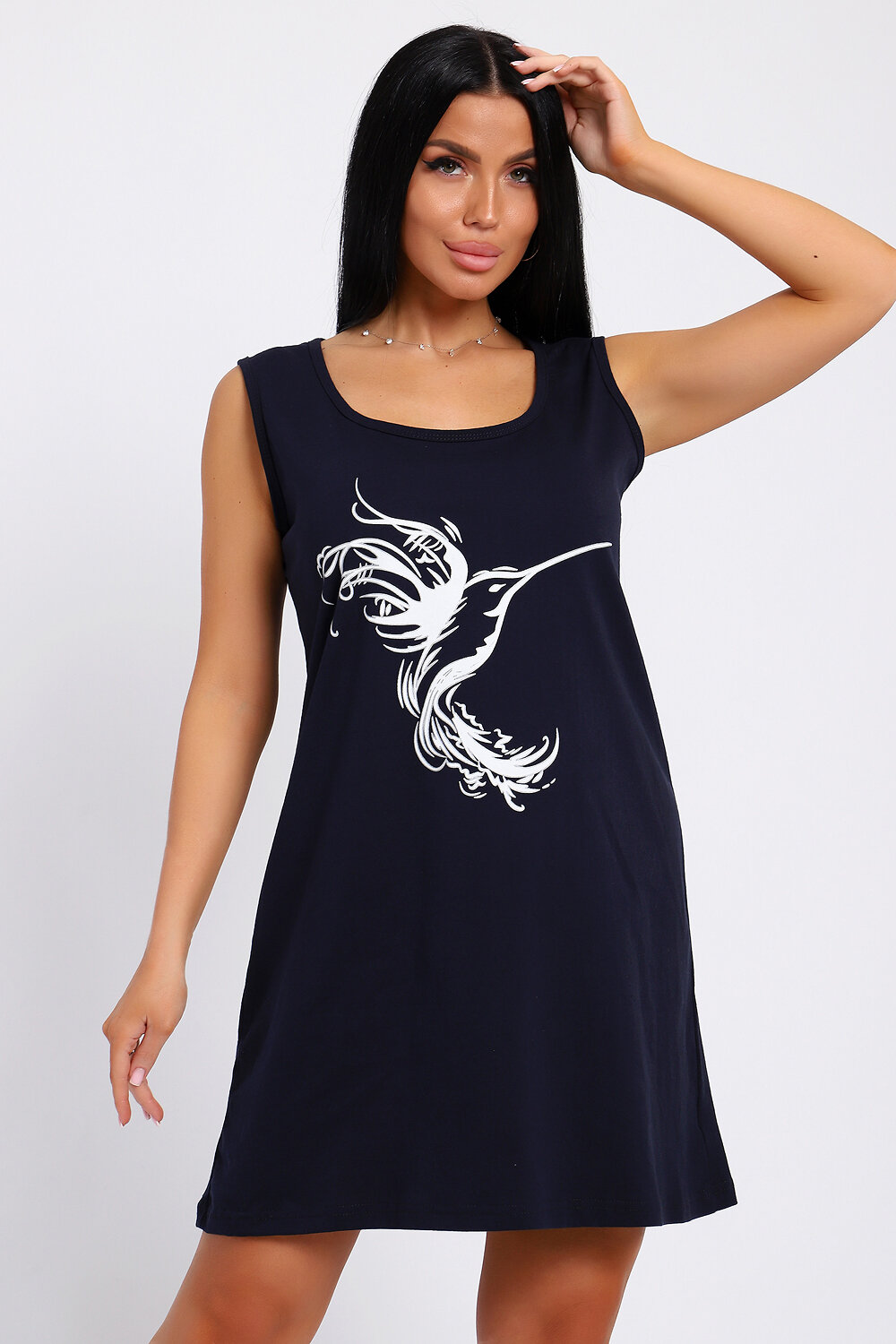 Натали Туника 578604 78590 темно-синий