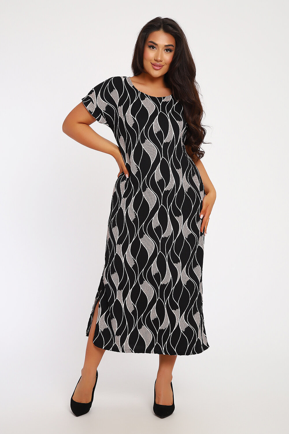 Натали Платье 578606 29014 черно-белый