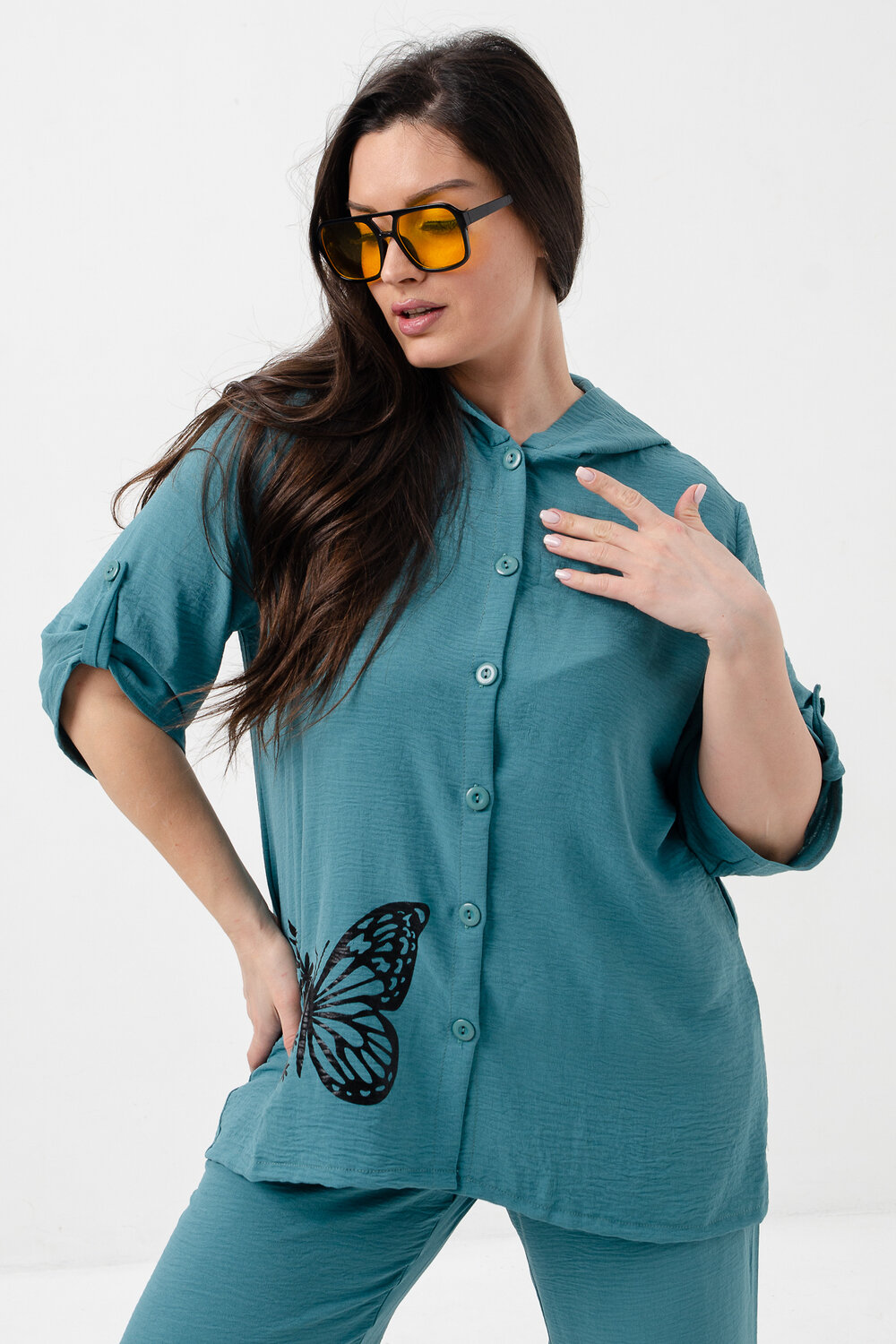 Натали Костюм 578614 52454 бирюзовый