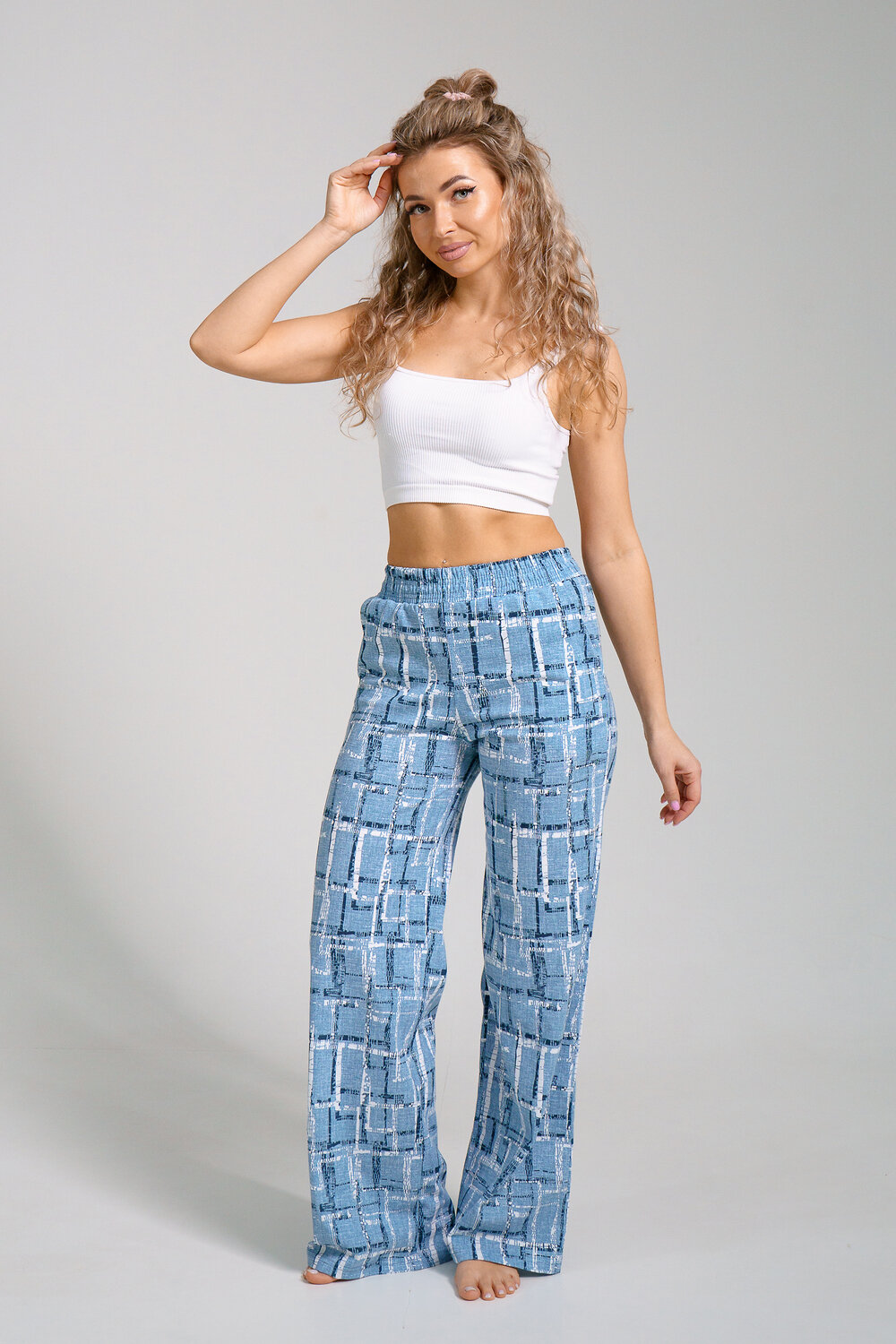 Натали Брюки 578633 36940 голубой