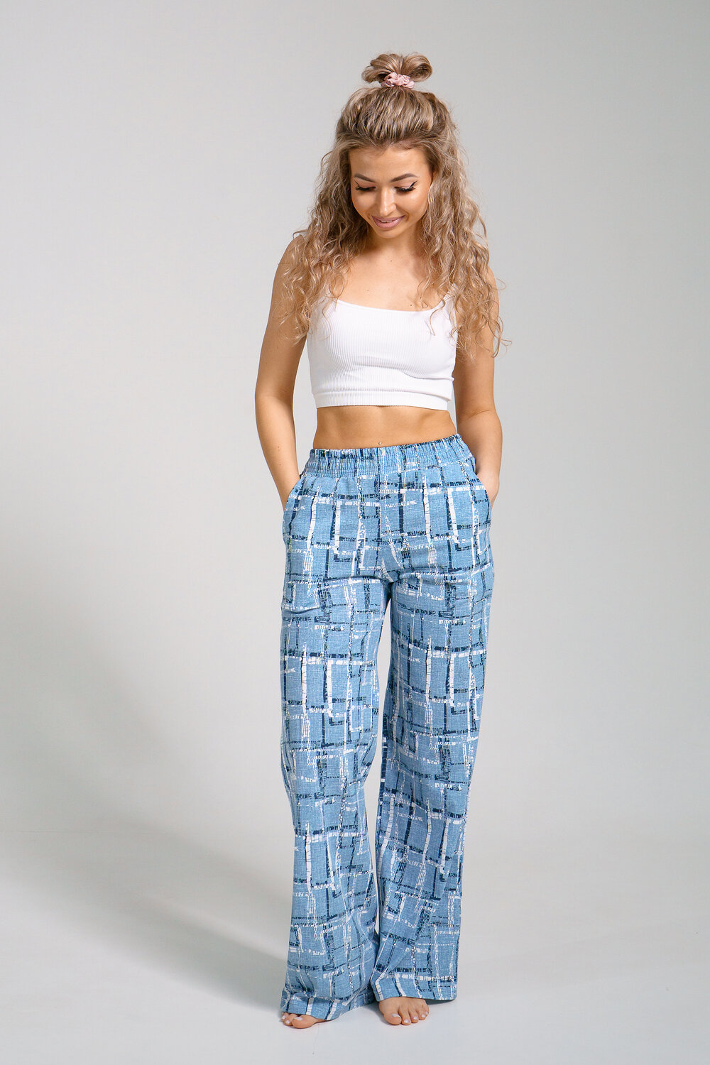 Натали Брюки 578633 36940 голубой