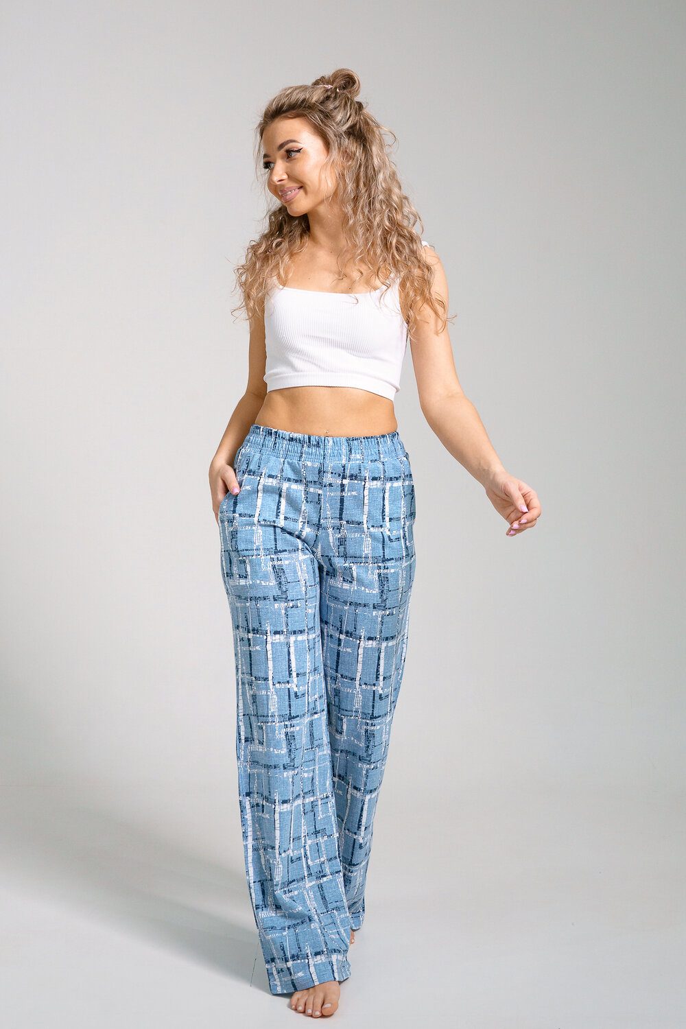 Натали Брюки 578633 36940 голубой