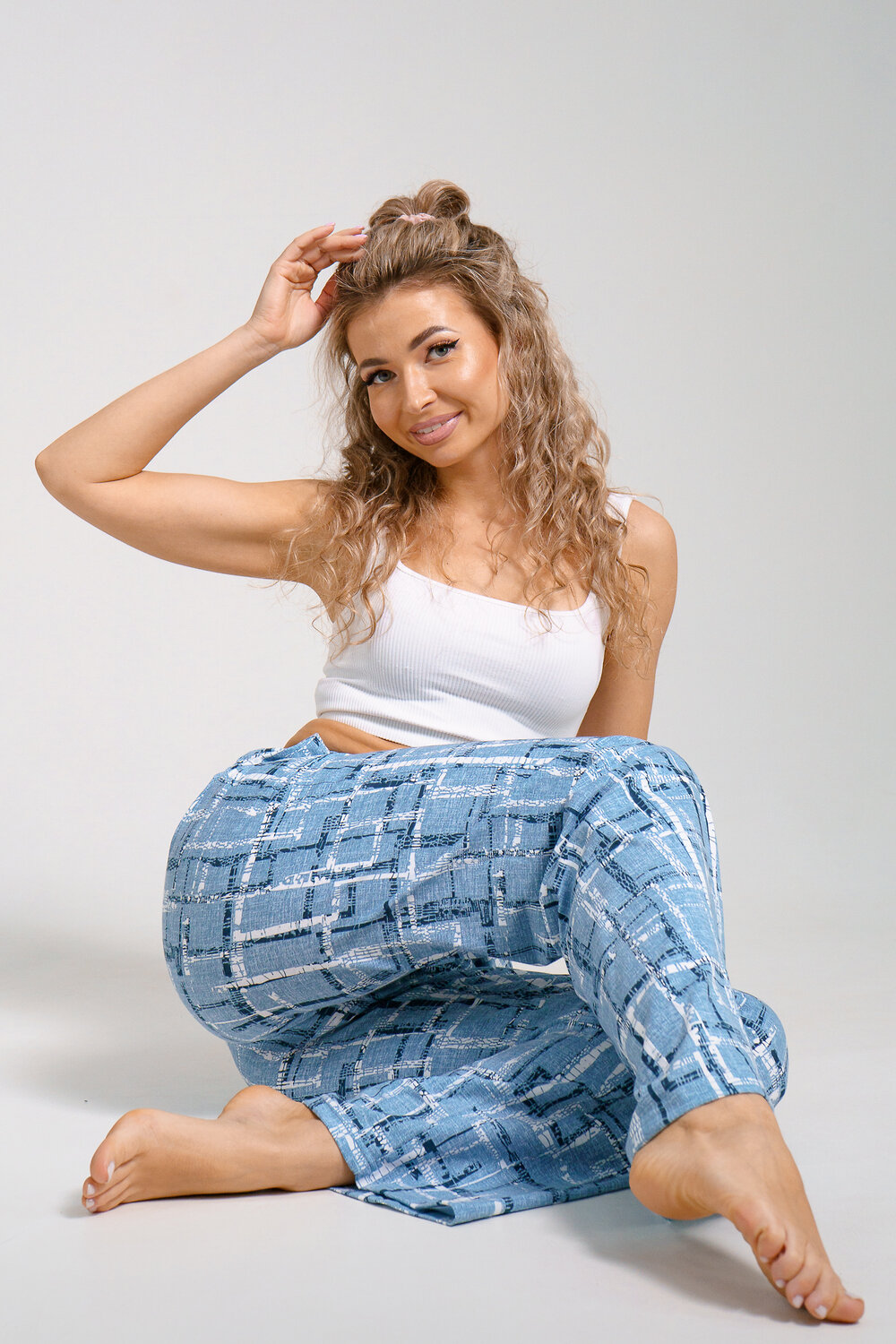 Натали Брюки 578633 36940 голубой