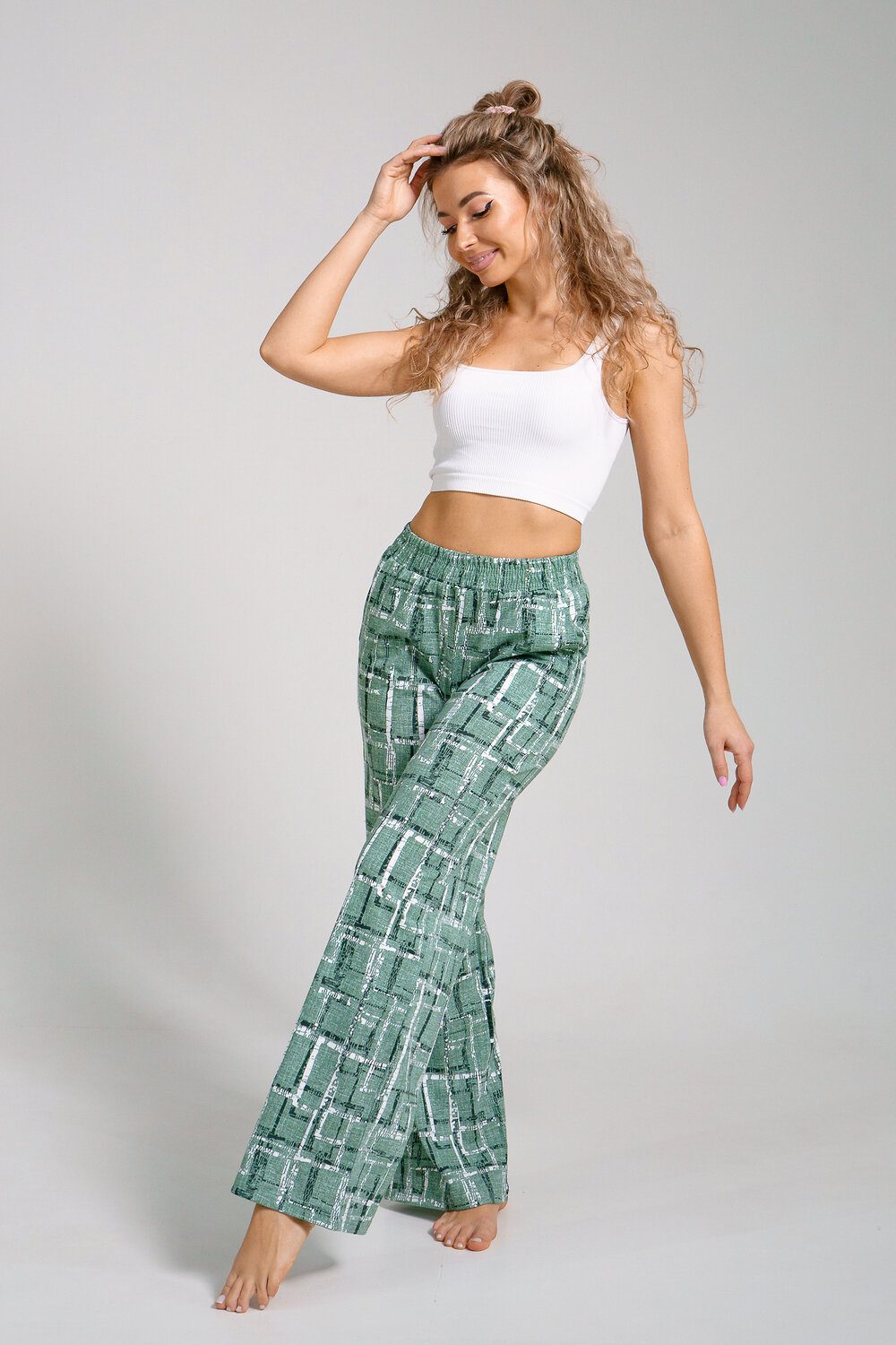 Натали Брюки 578634 36940 зеленый