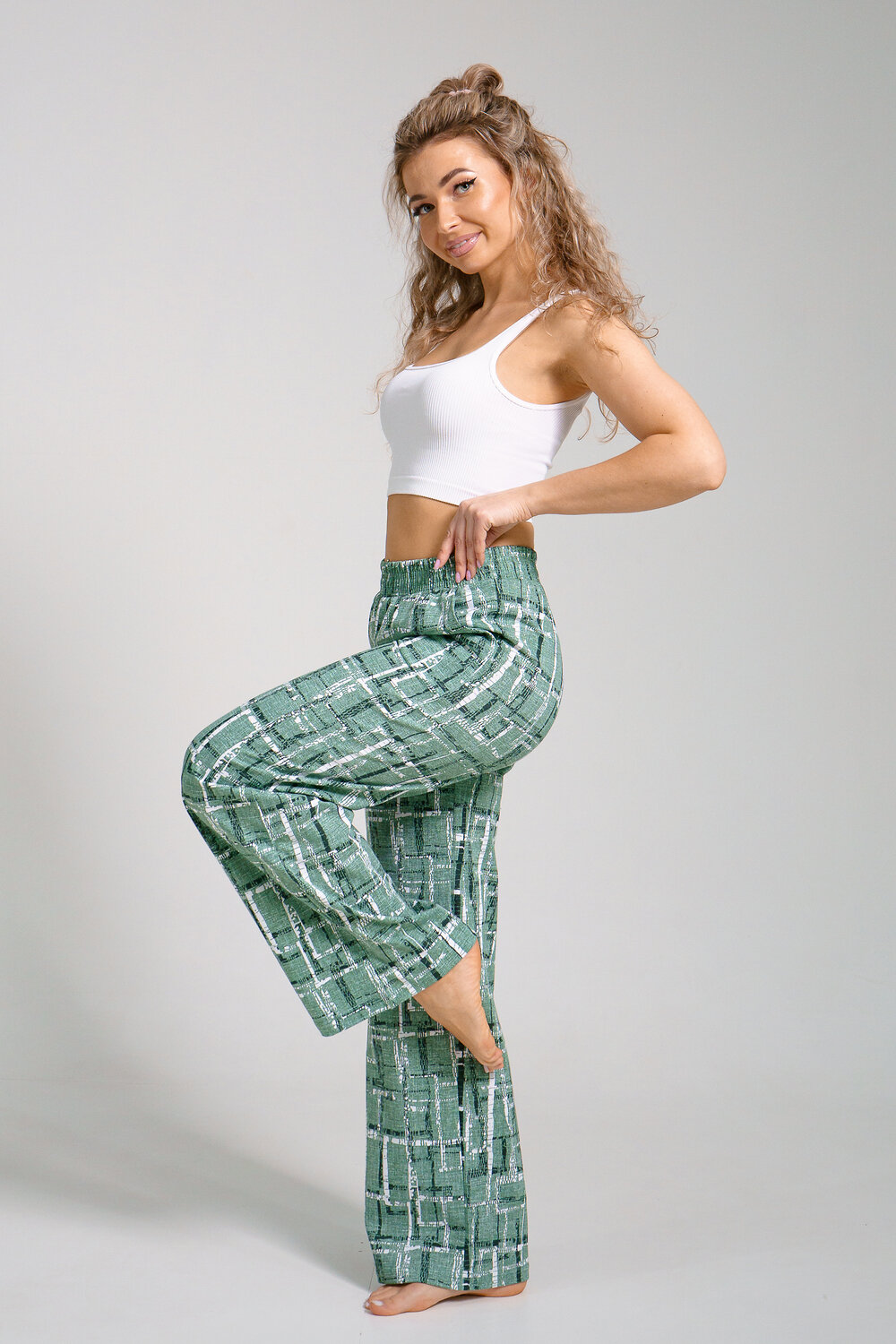 Натали Брюки 578634 36940 зеленый