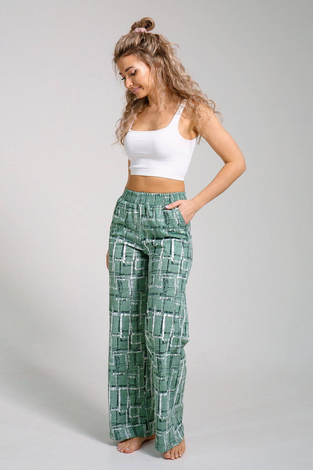 Натали Брюки 578634 36940 зеленый