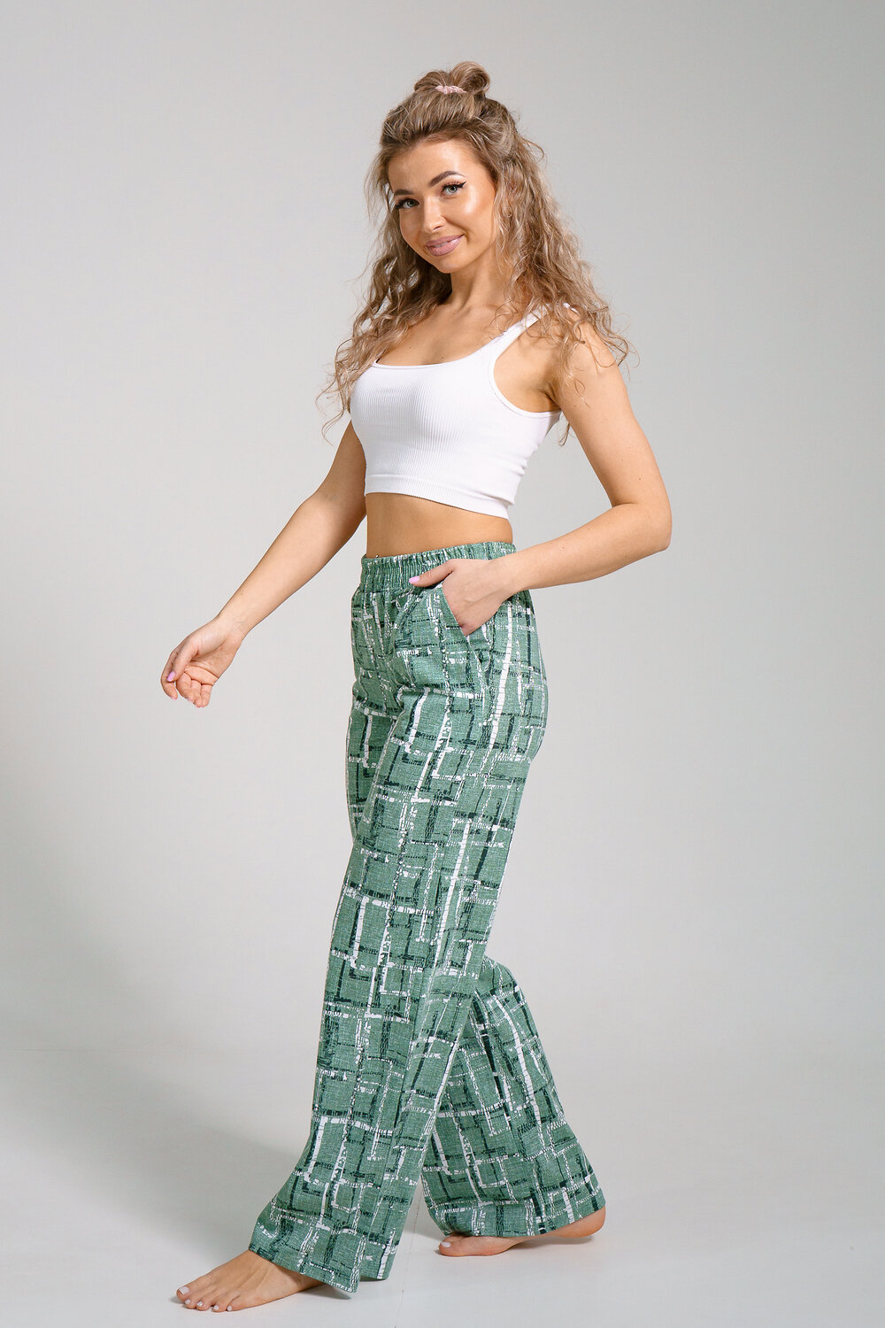 Натали Брюки 578634 36940 зеленый