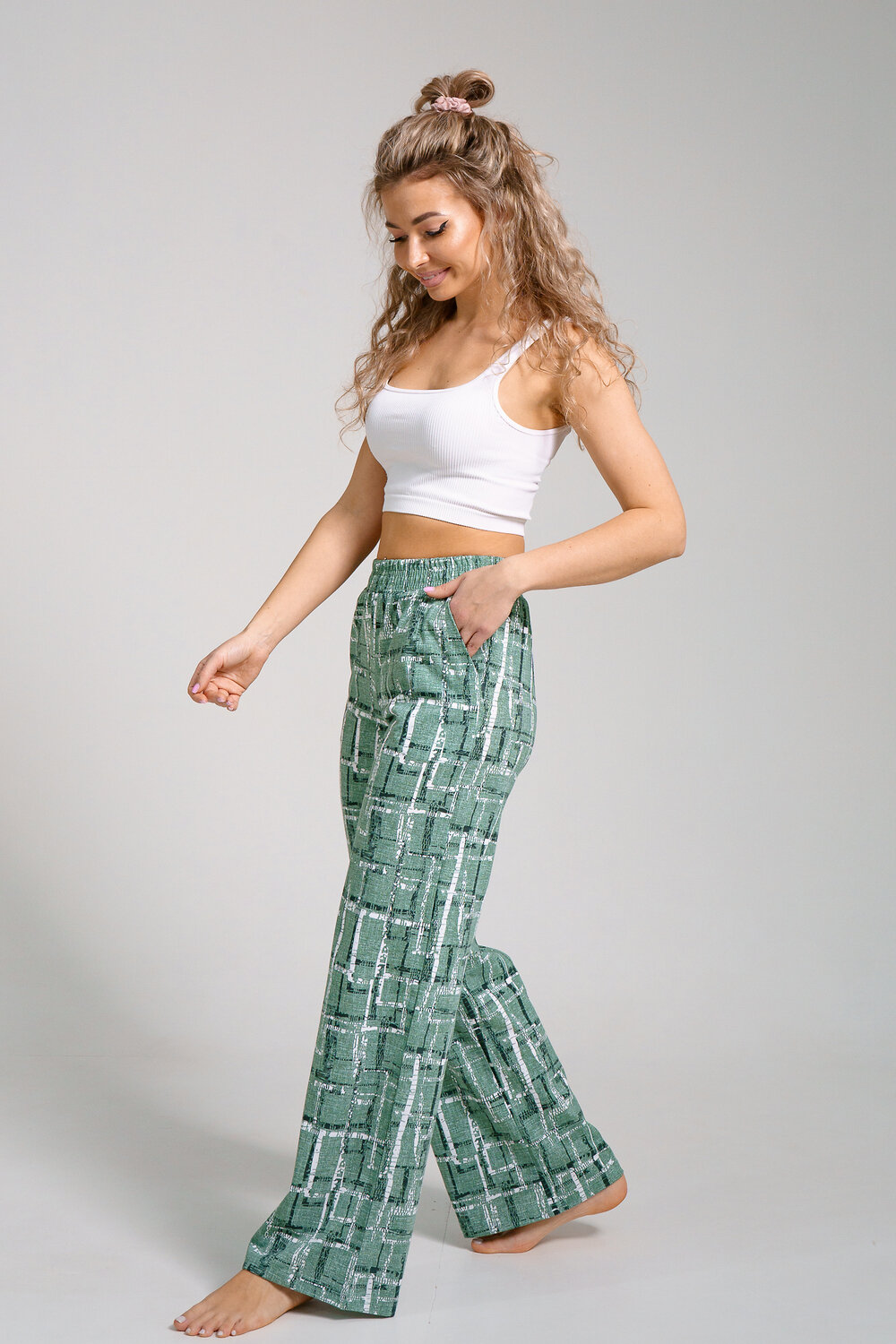 Натали Брюки 578634 36940 зеленый